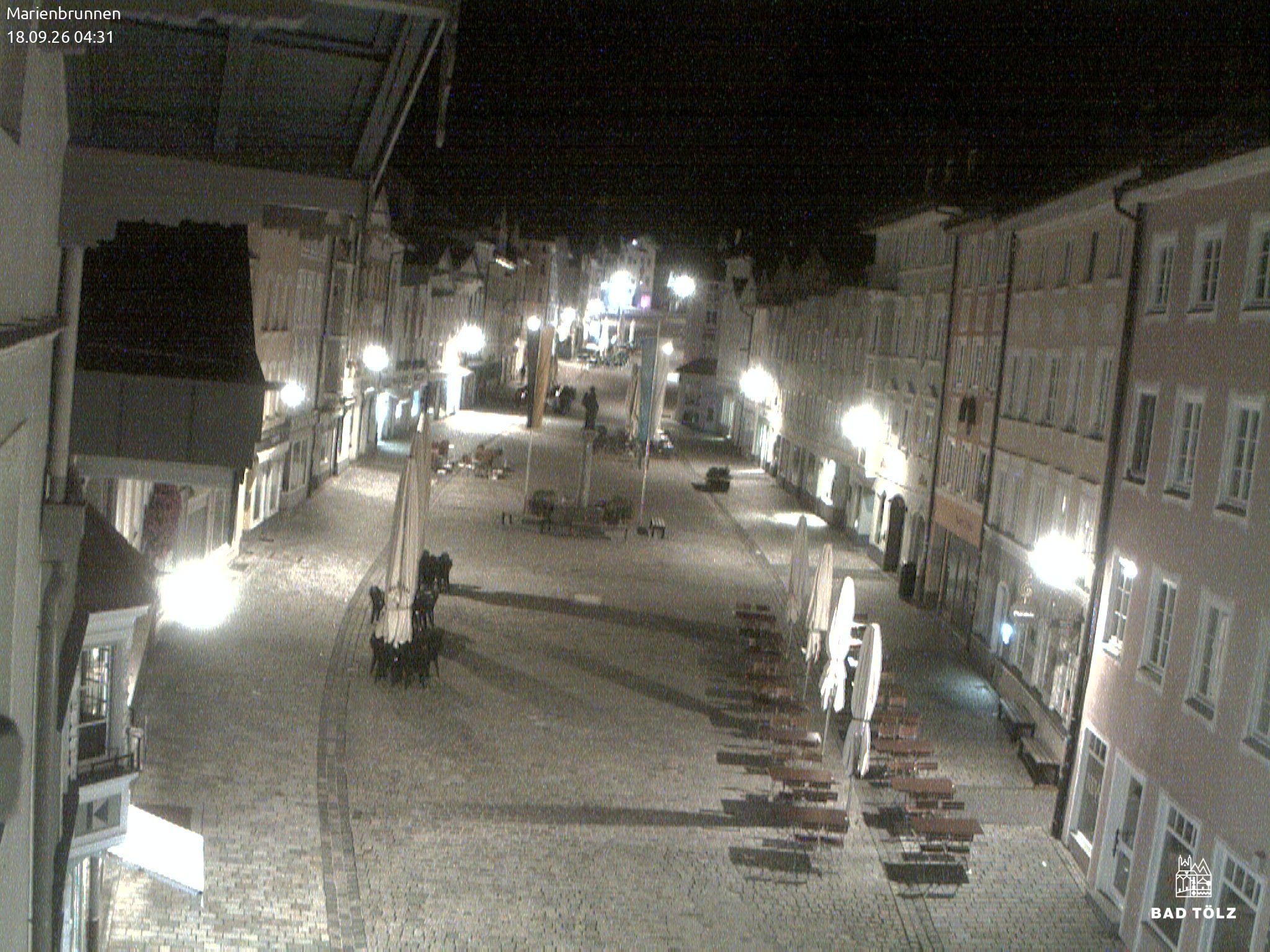 Archiv Foto Webcam Blick auf den Marienbrunnen Bad Tölz
