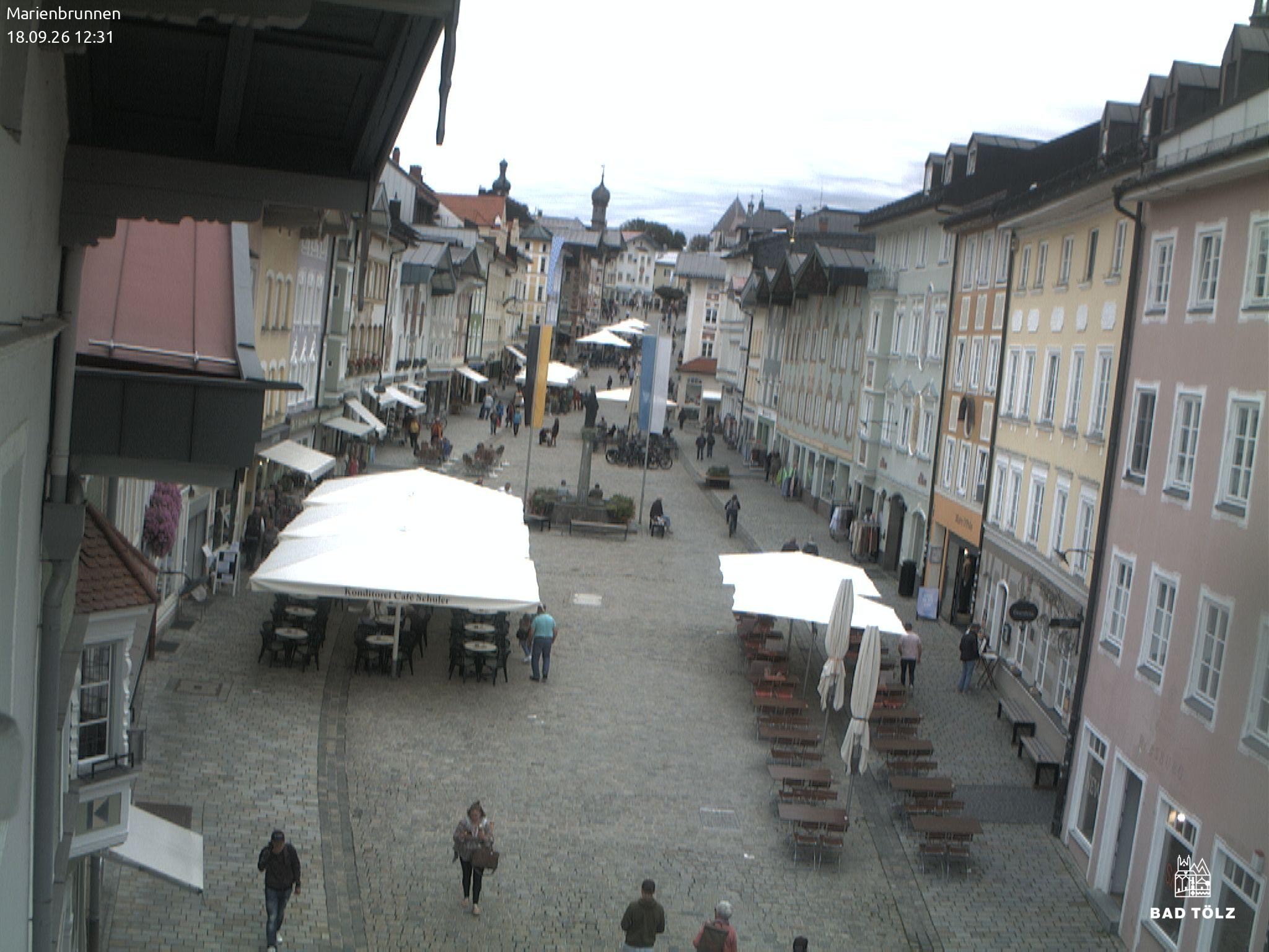 Archived image Webcam Marienbrunnen - Bad Tölz
