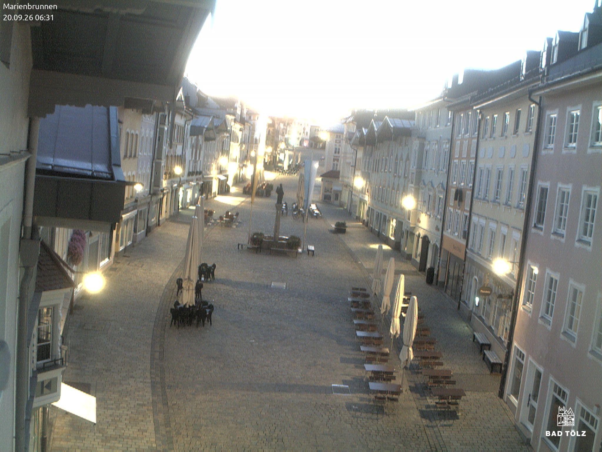 Archived image Webcam Marienbrunnen - Bad Tölz