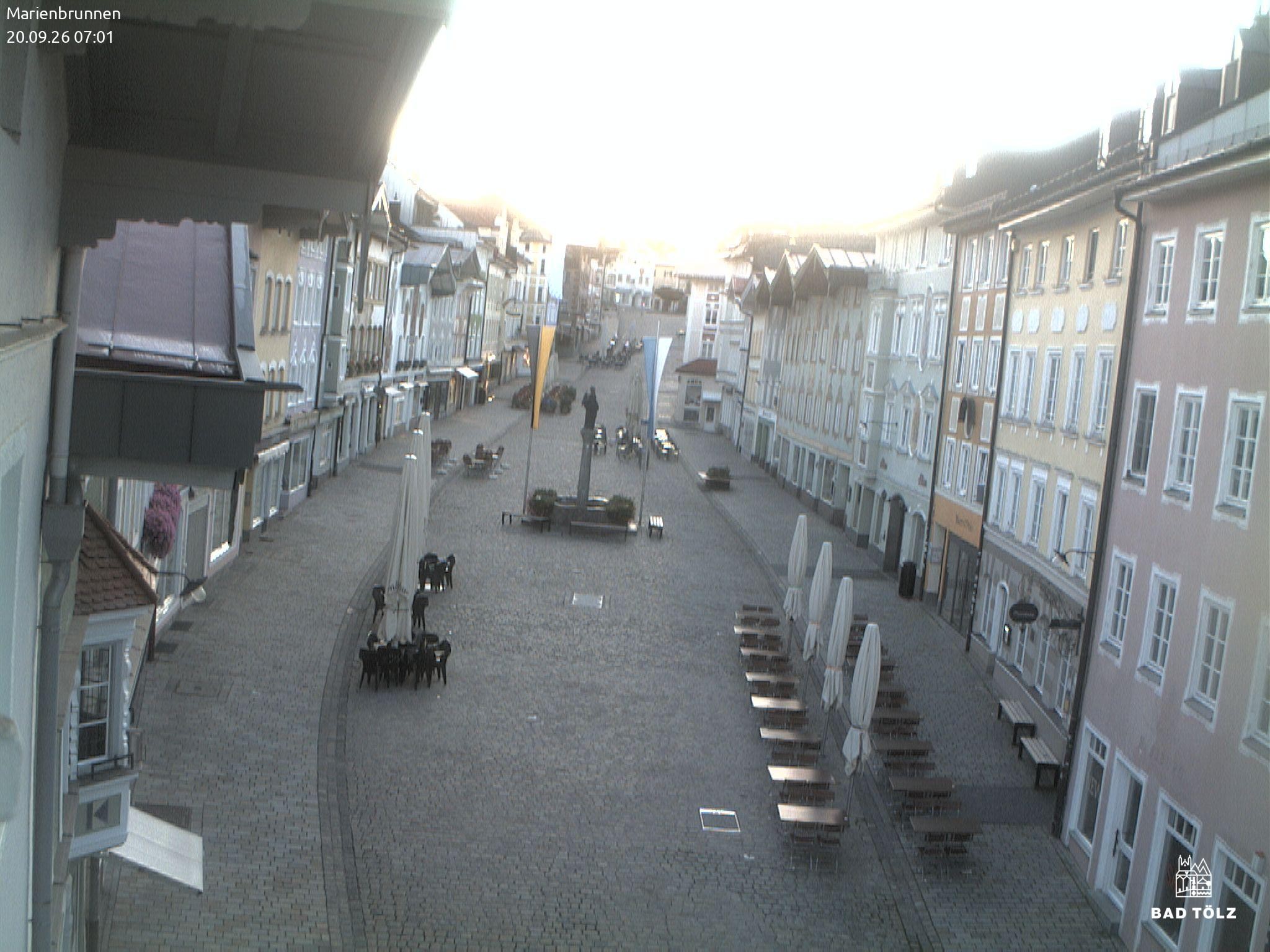 Archived image Webcam Marienbrunnen - Bad Tölz