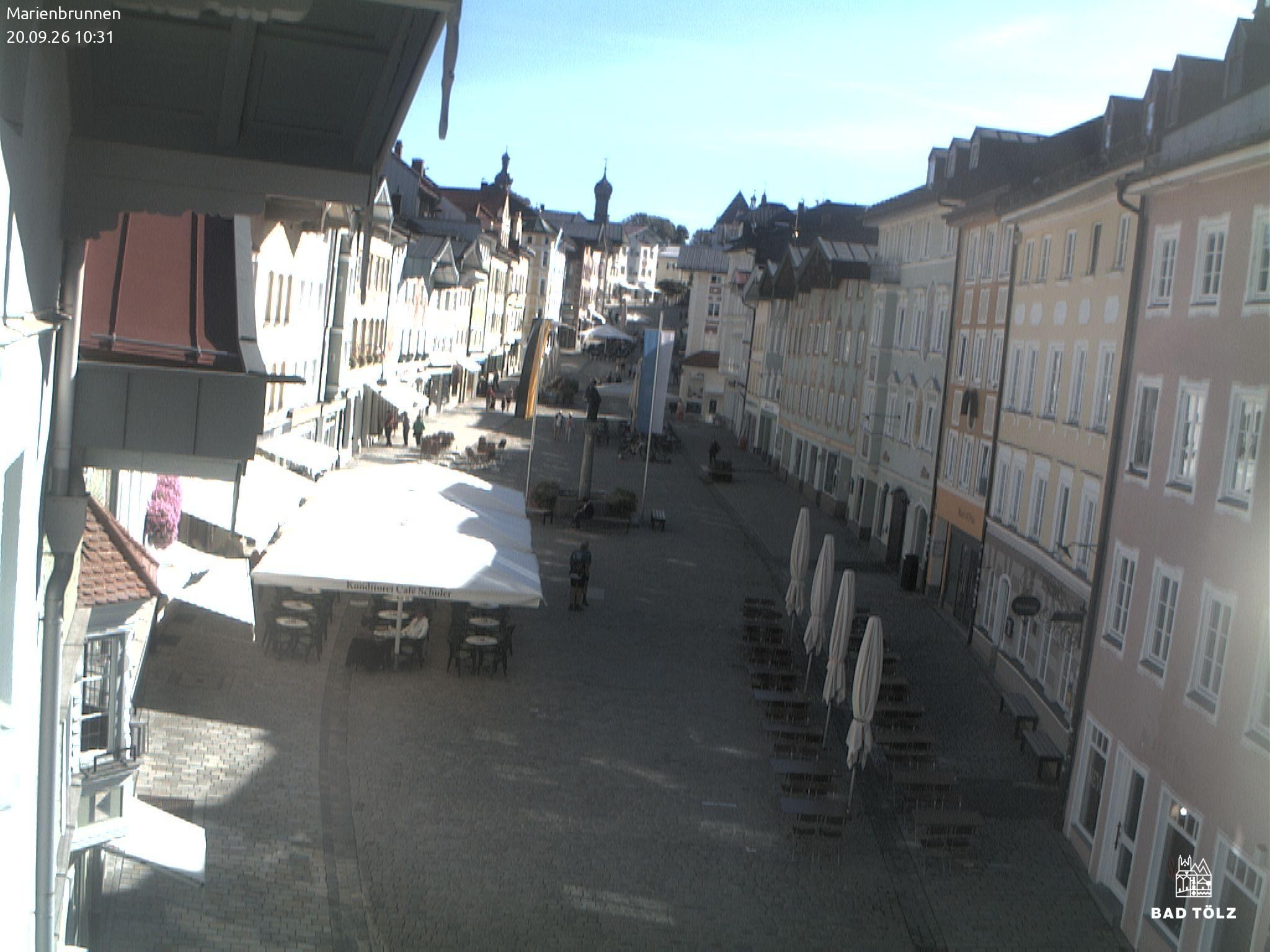 Archived image Webcam Marienbrunnen - Bad Tölz