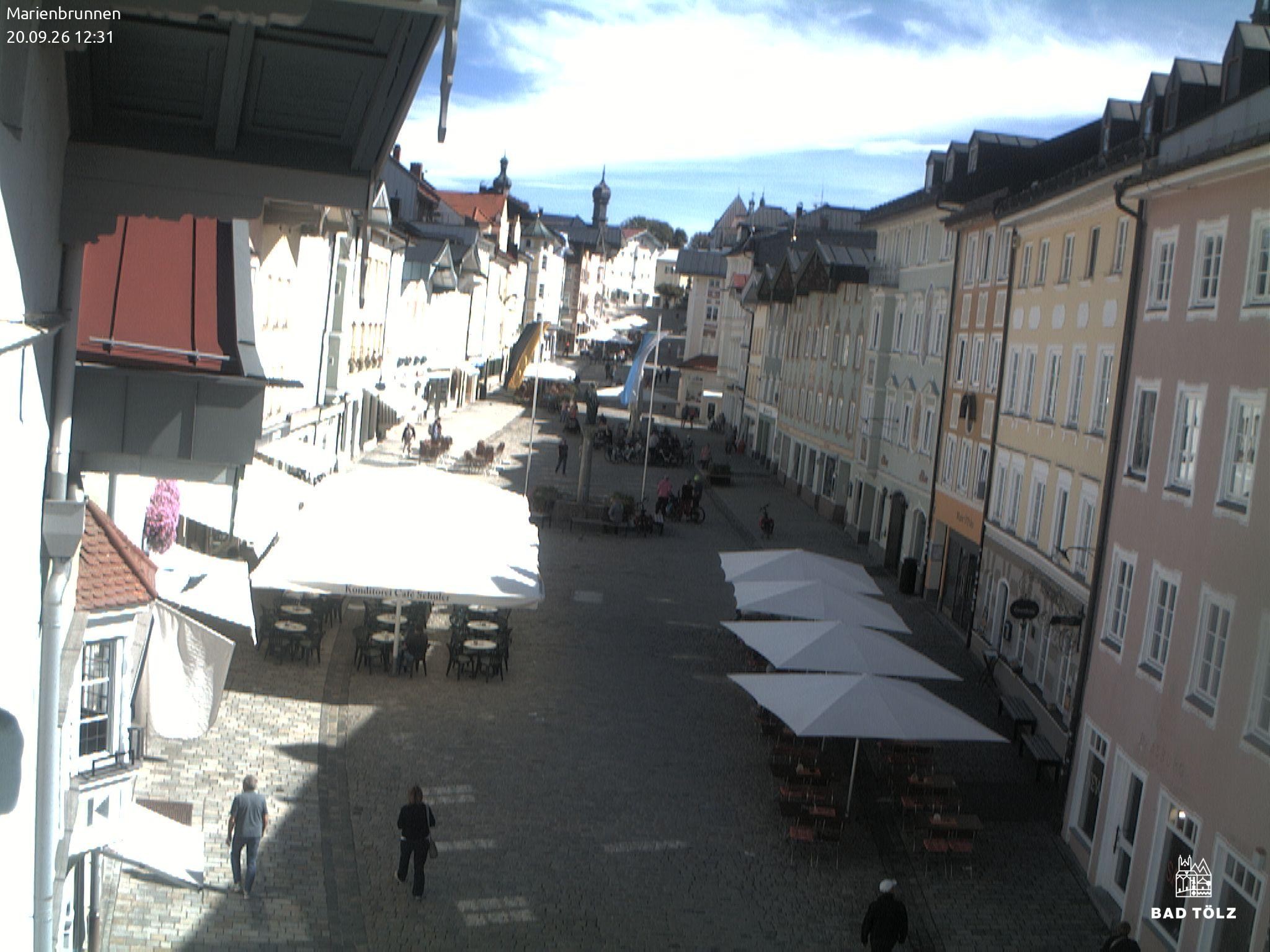 Archived image Webcam Marienbrunnen - Bad Tölz