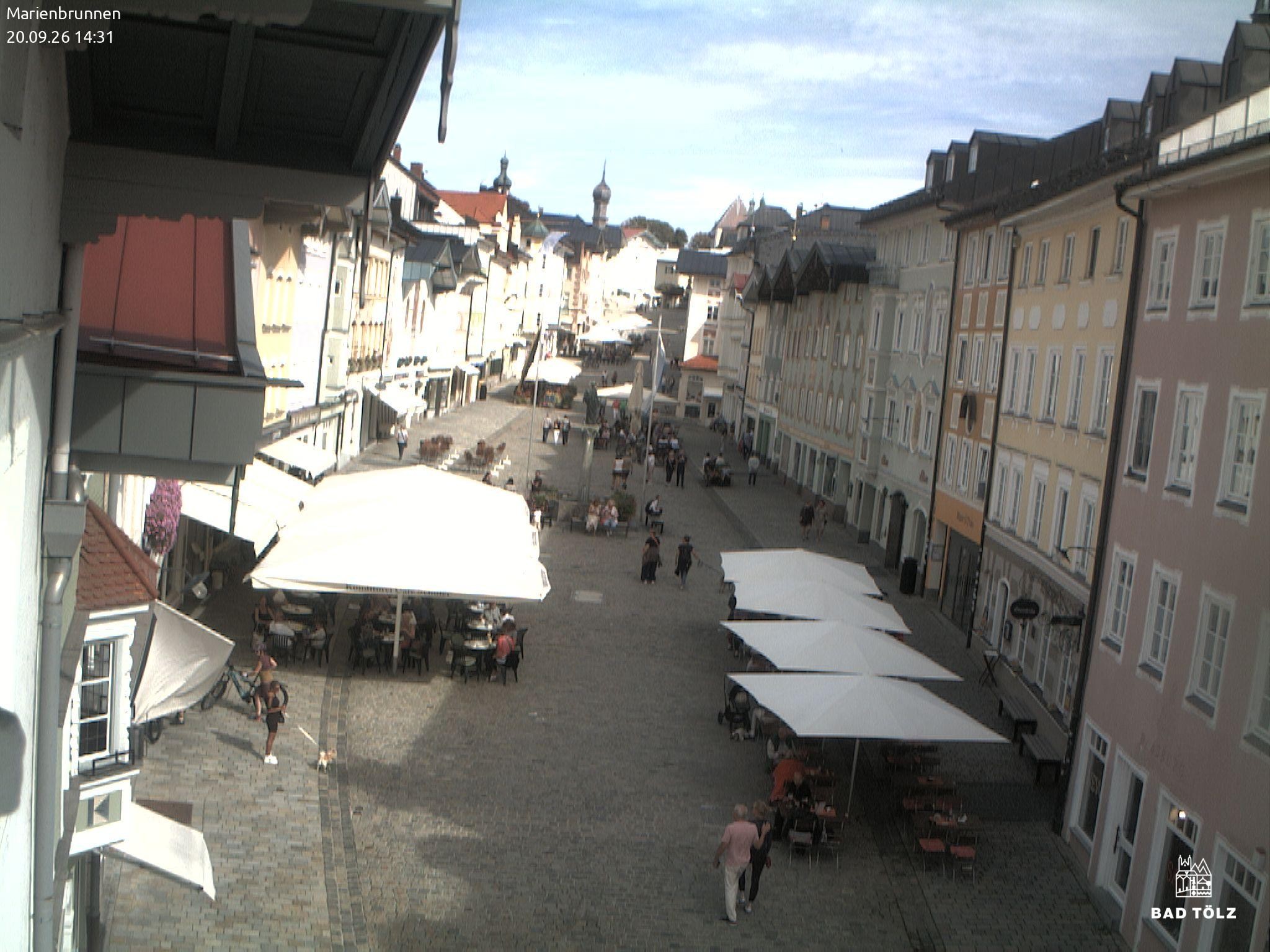 Archived image Webcam Marienbrunnen - Bad Tölz