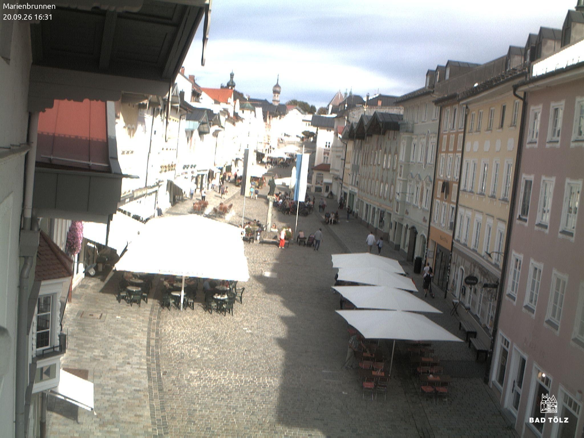 Archived image Webcam Marienbrunnen - Bad Tölz