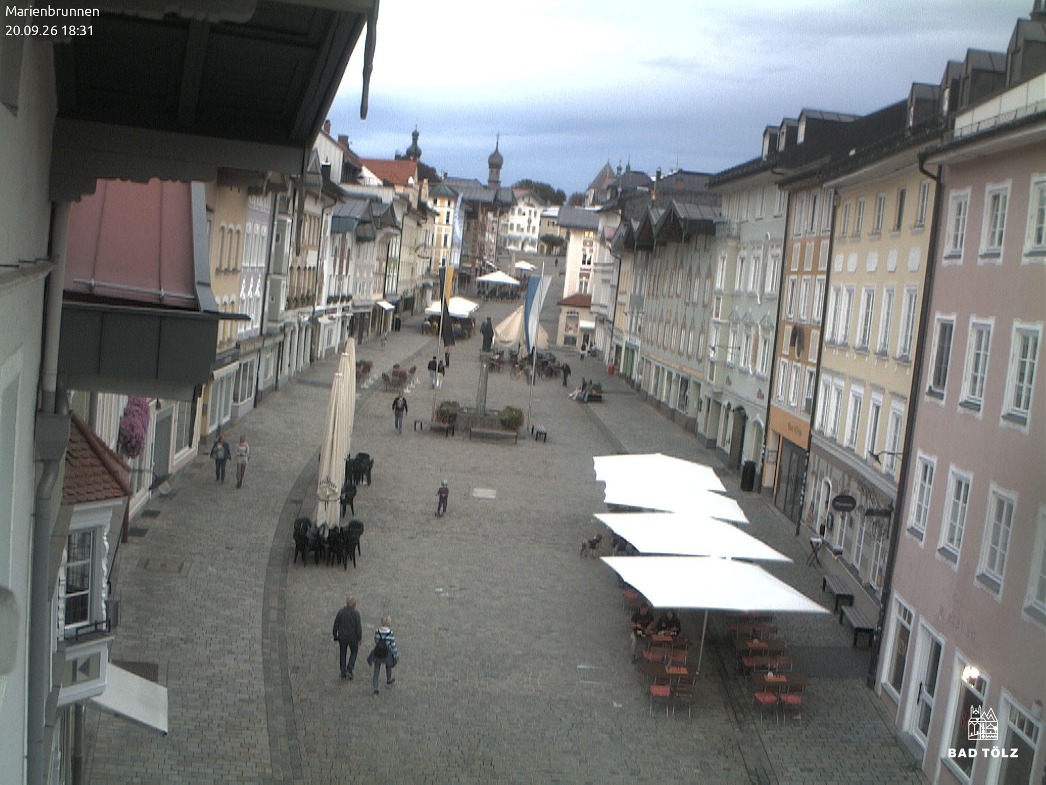 Archived image Webcam Marienbrunnen - Bad Tölz