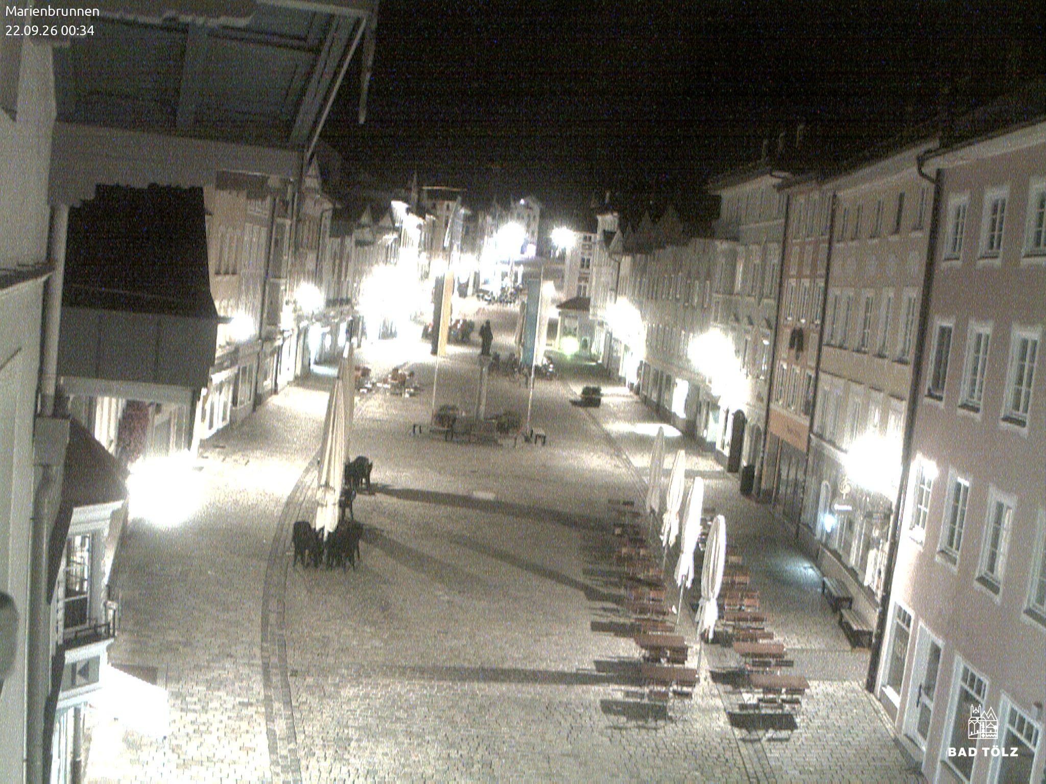 Archiv Foto Webcam Blick auf den Marienbrunnen Bad Tölz
