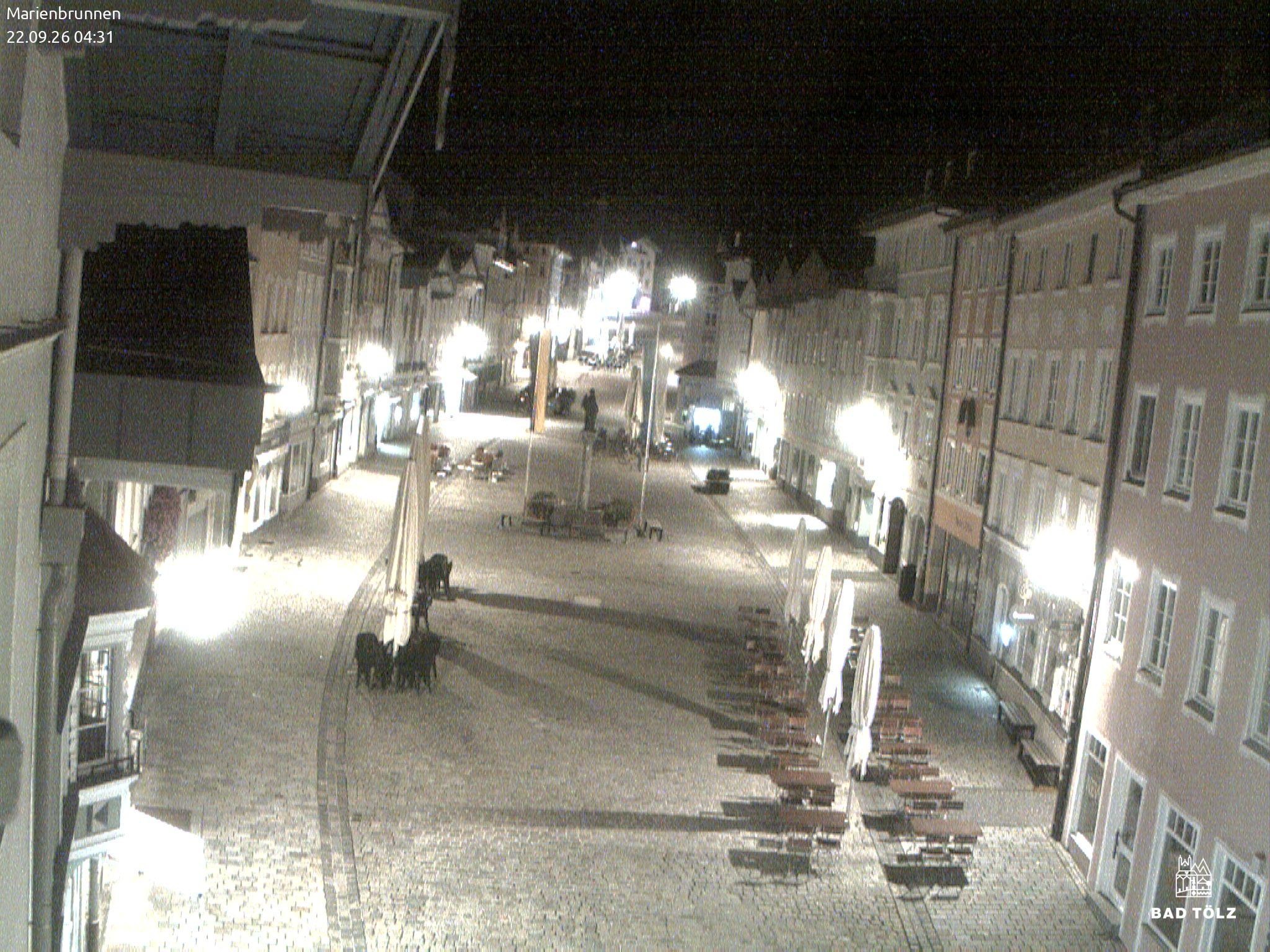Archiv Foto Webcam Blick auf den Marienbrunnen Bad Tölz