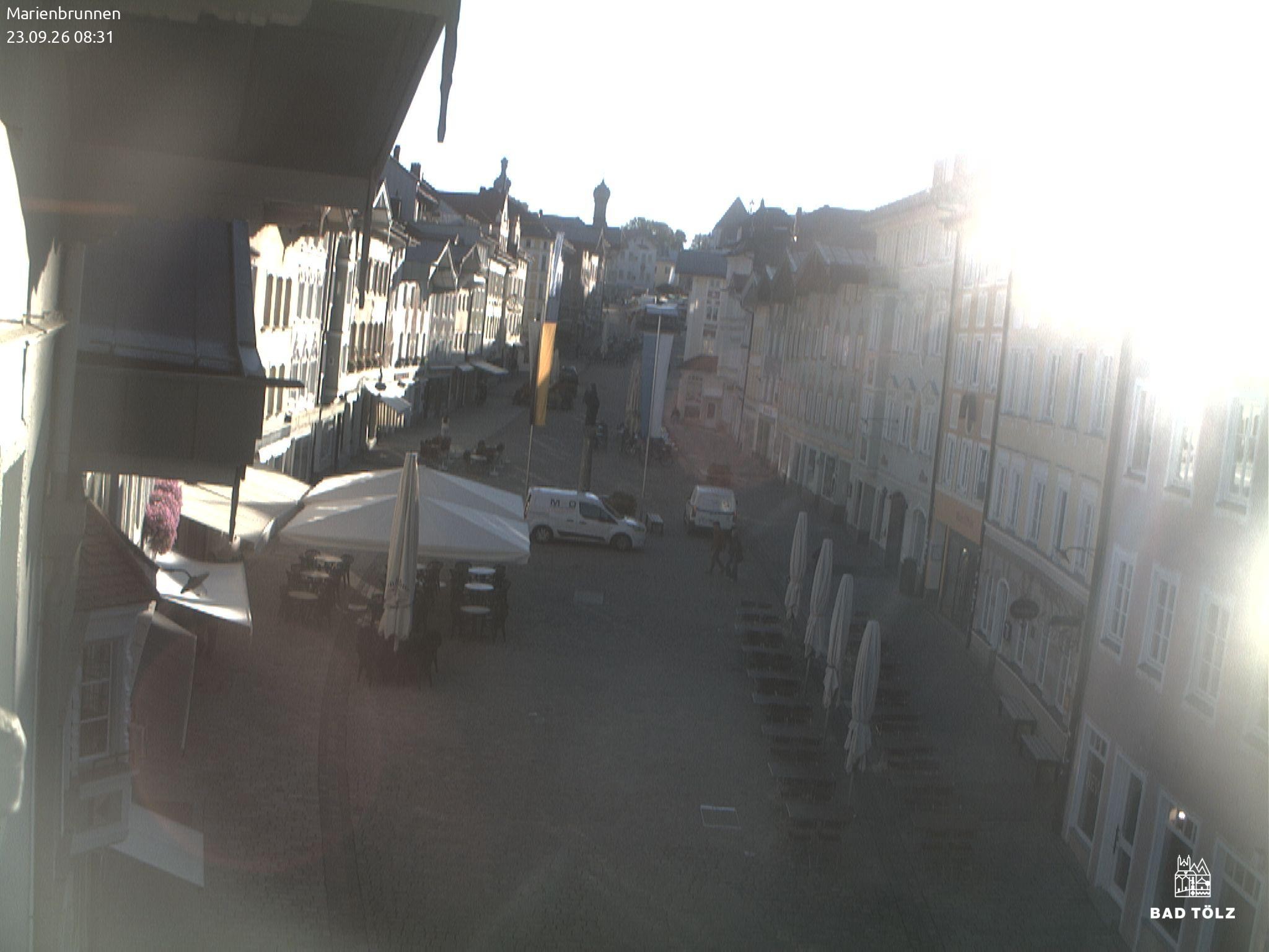Archiv Foto Webcam Blick auf den Marienbrunnen Bad Tölz