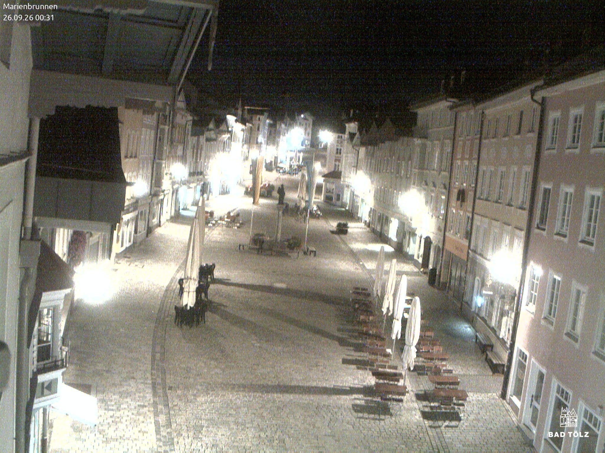 Archiv Foto Webcam Blick auf den Marienbrunnen Bad Tölz
