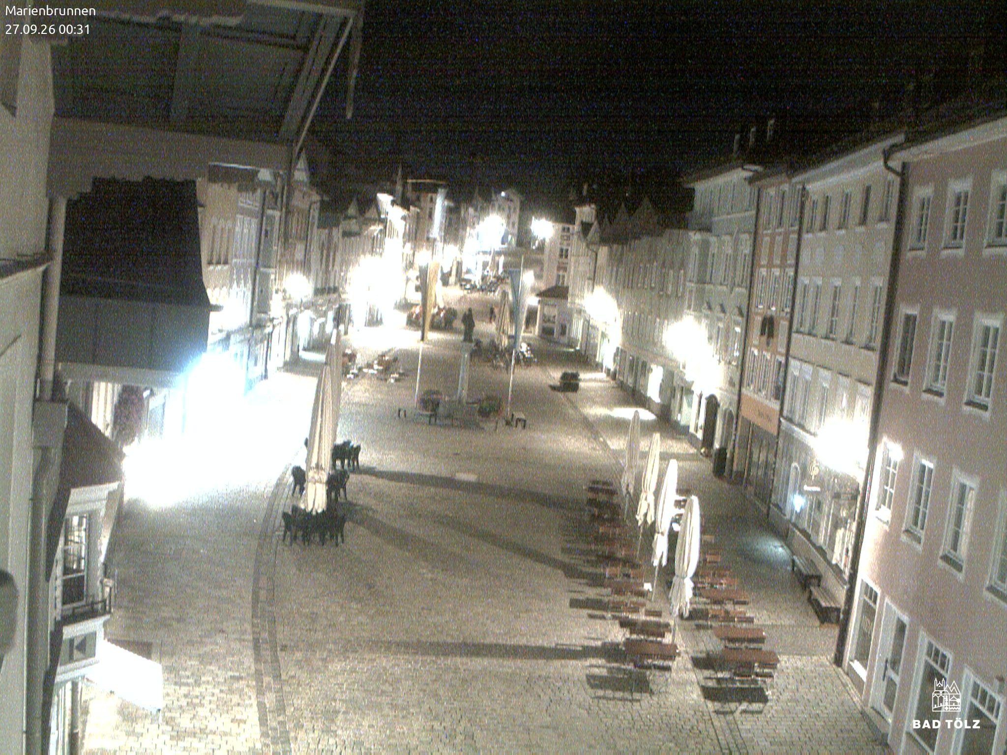 Archiv Foto Webcam Blick auf den Marienbrunnen Bad Tölz