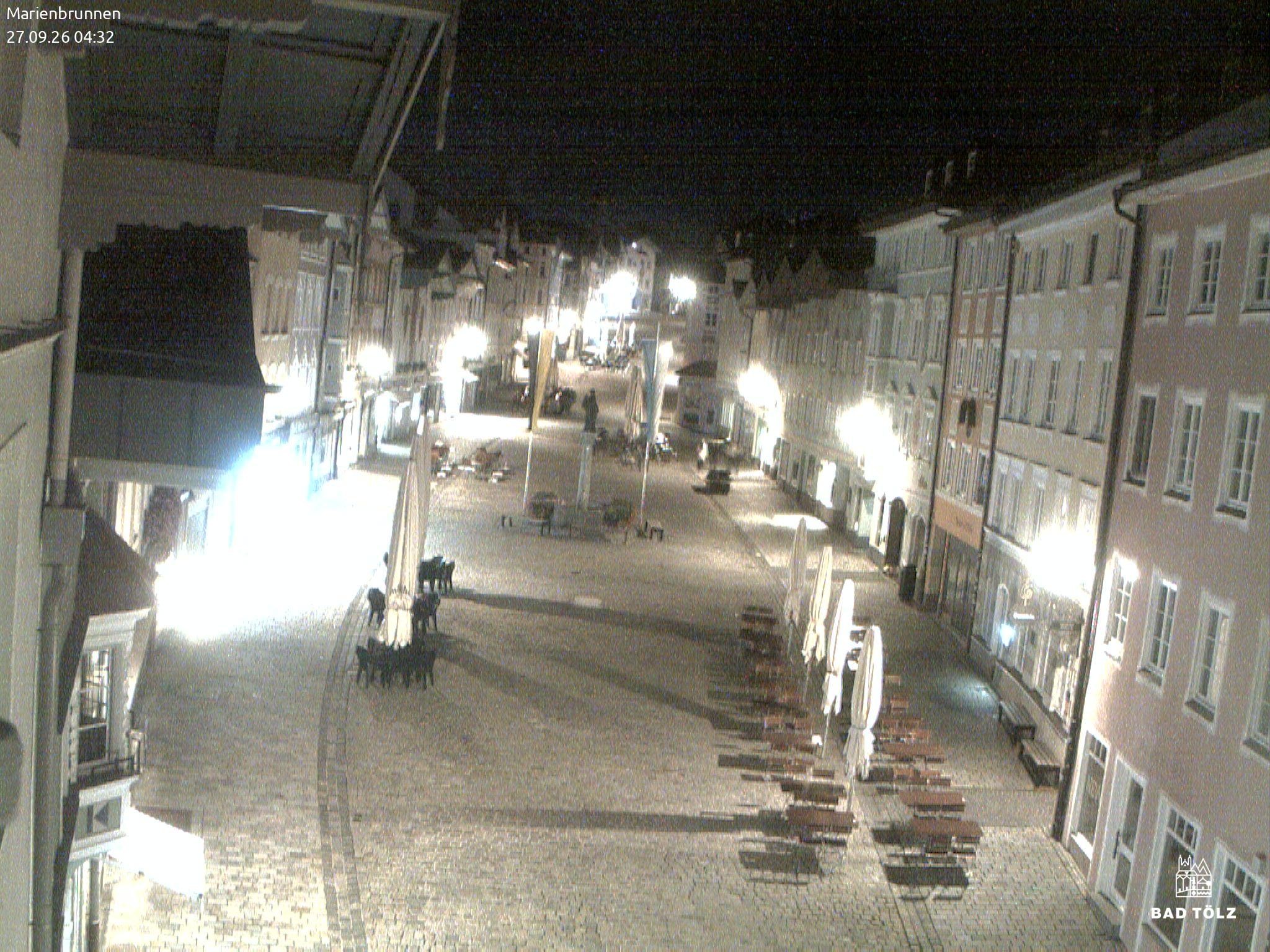 Archiv Foto Webcam Blick auf den Marienbrunnen Bad Tölz