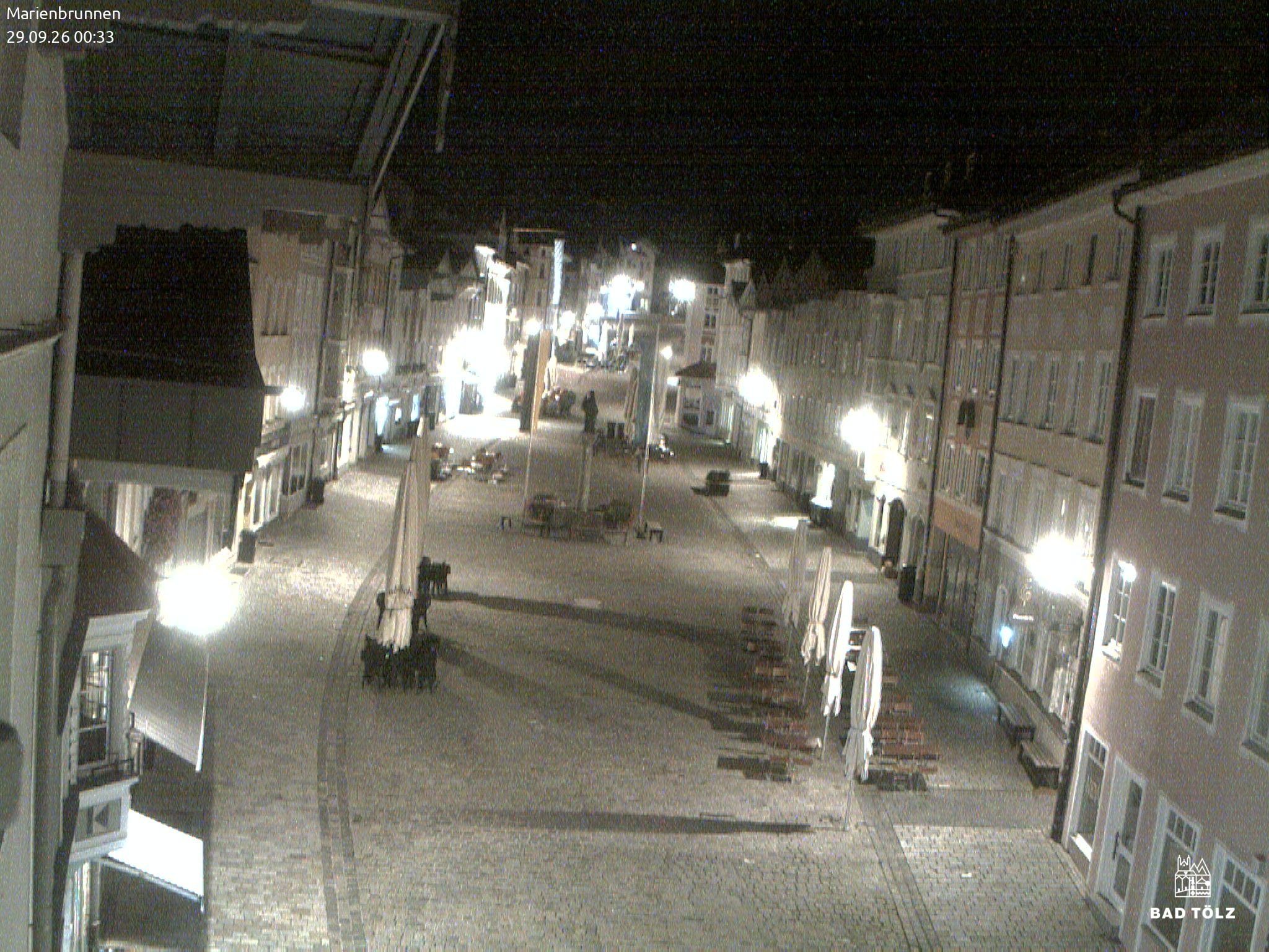 Archiv Foto Webcam Blick auf den Marienbrunnen Bad Tölz