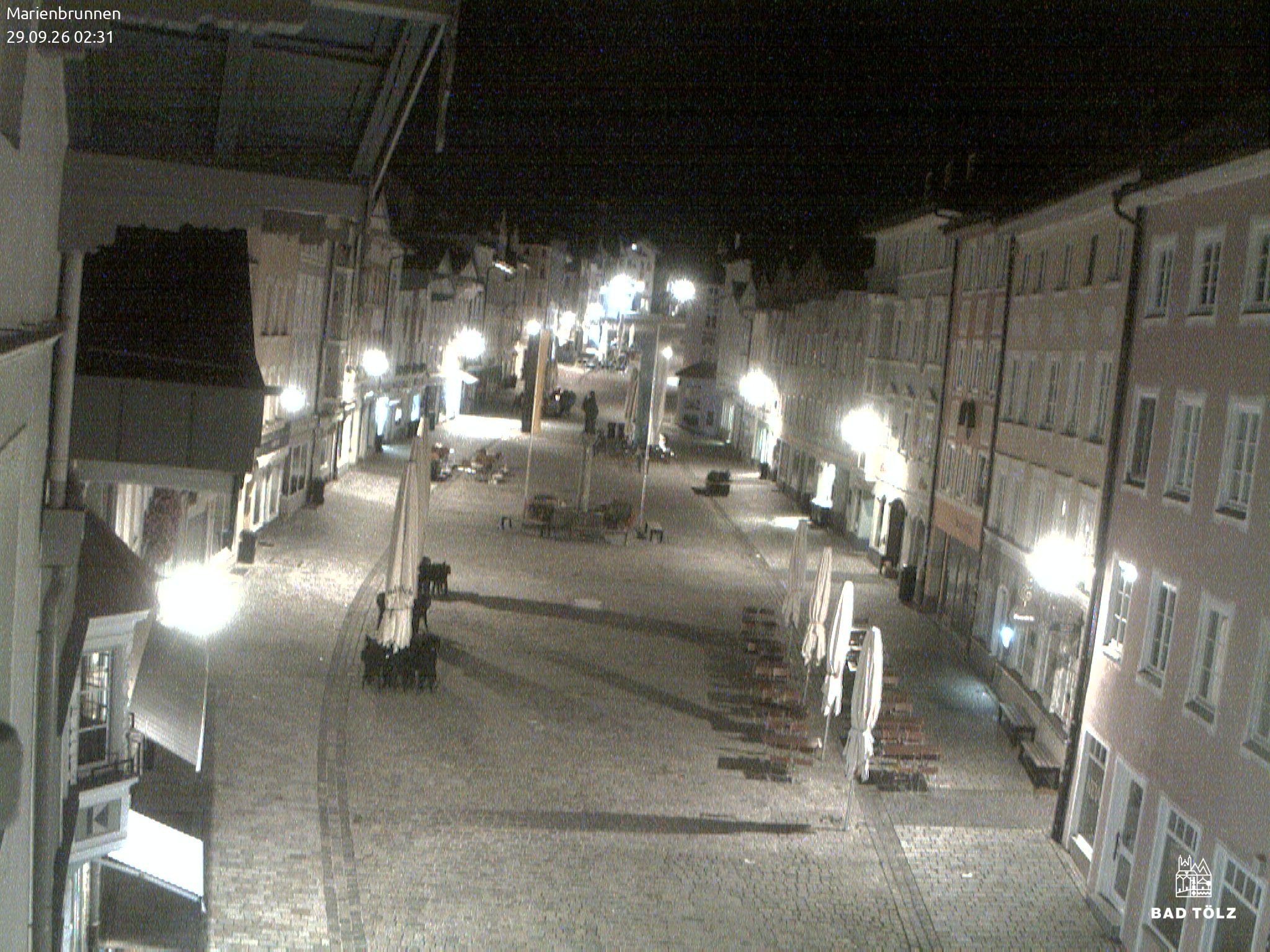 Archiv Foto Webcam Blick auf den Marienbrunnen Bad Tölz