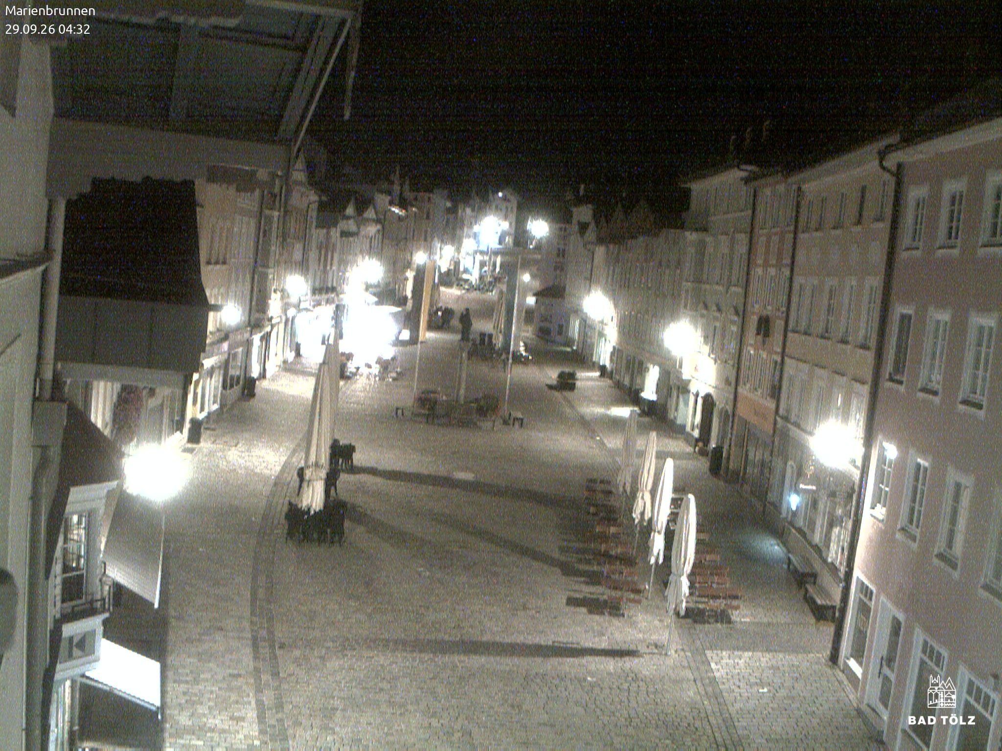 Archiv Foto Webcam Blick auf den Marienbrunnen Bad Tölz