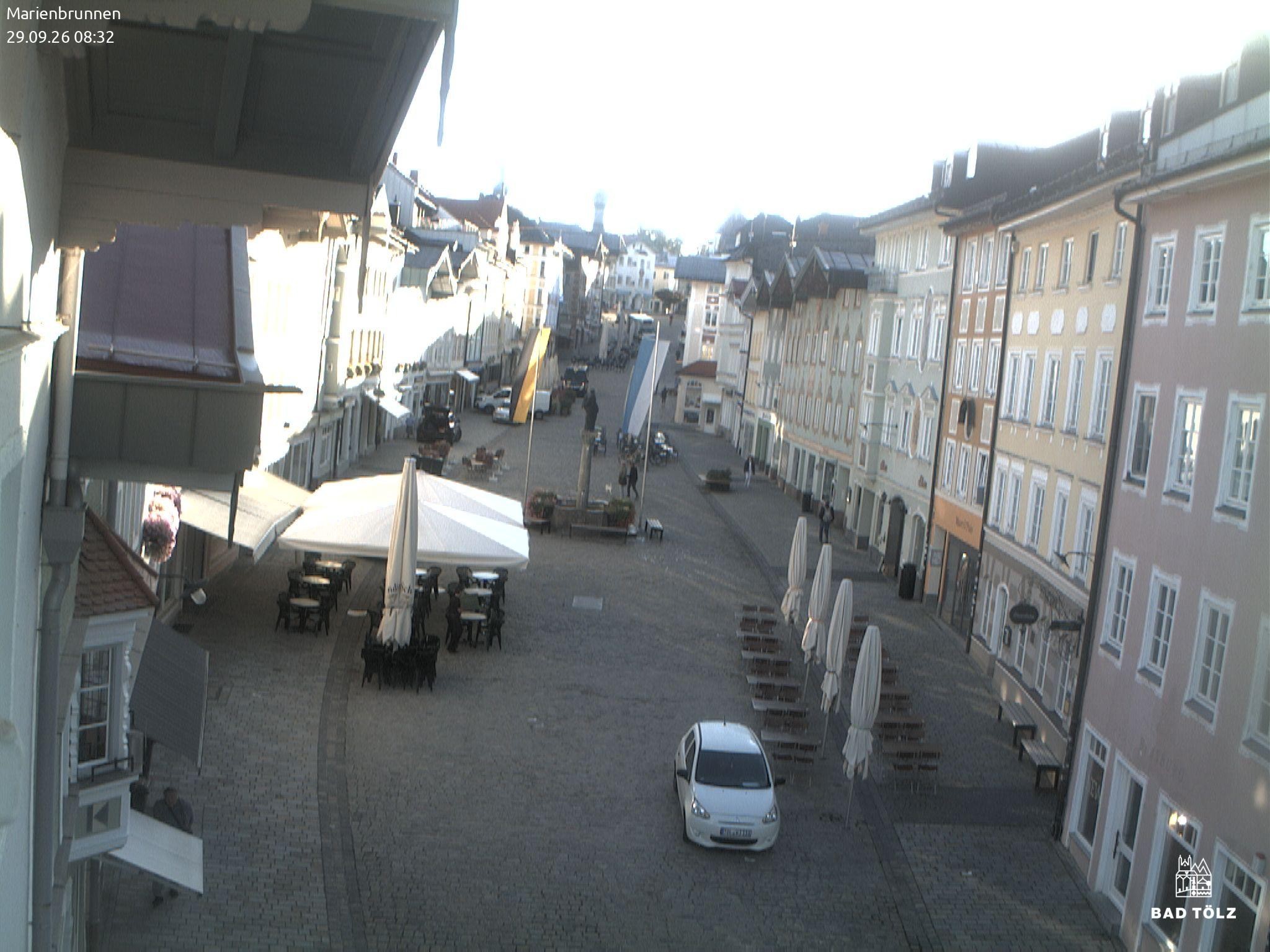 Archiv Foto Webcam Blick auf den Marienbrunnen Bad Tölz