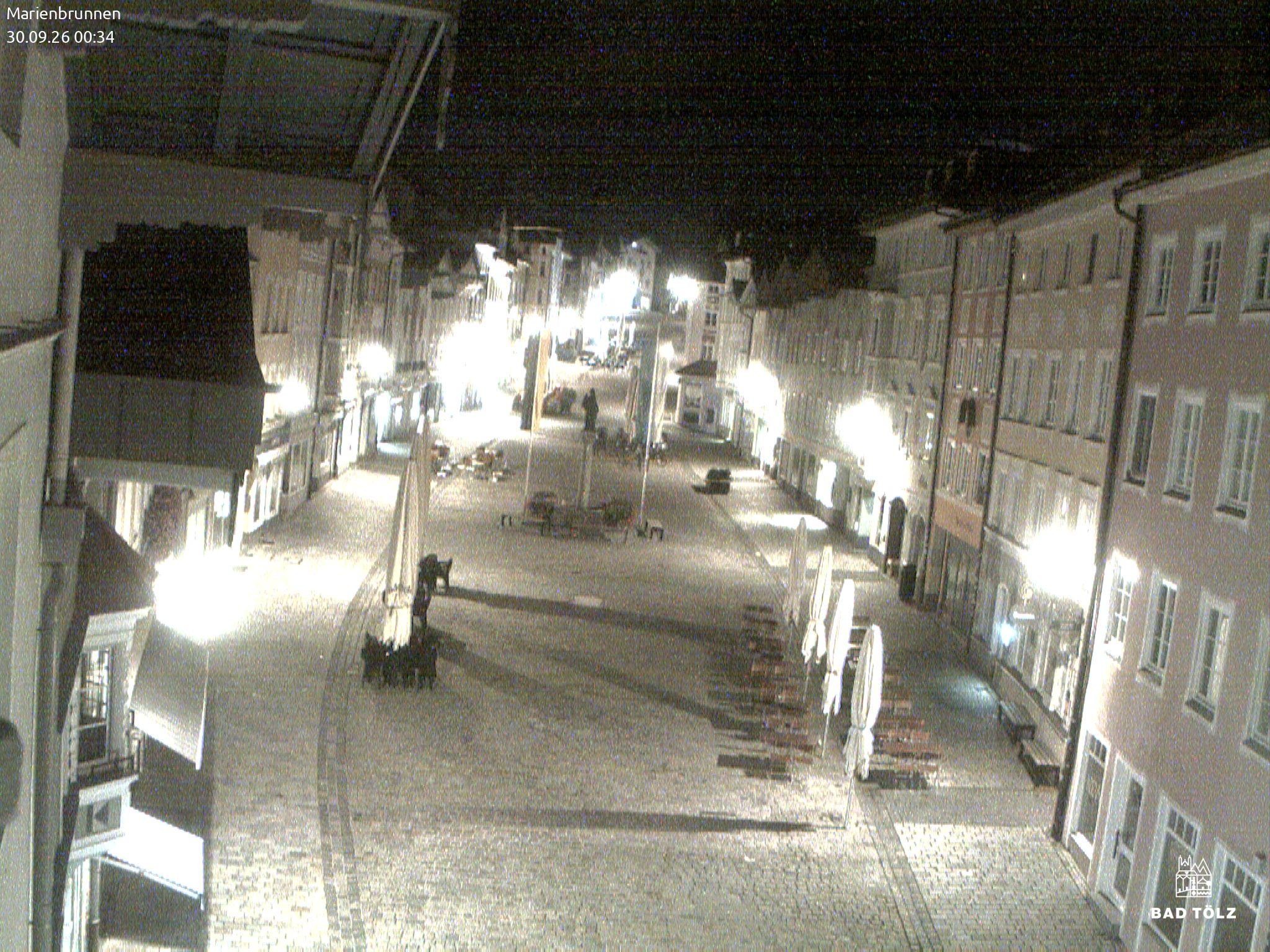 Archiv Foto Webcam Blick auf den Marienbrunnen Bad Tölz