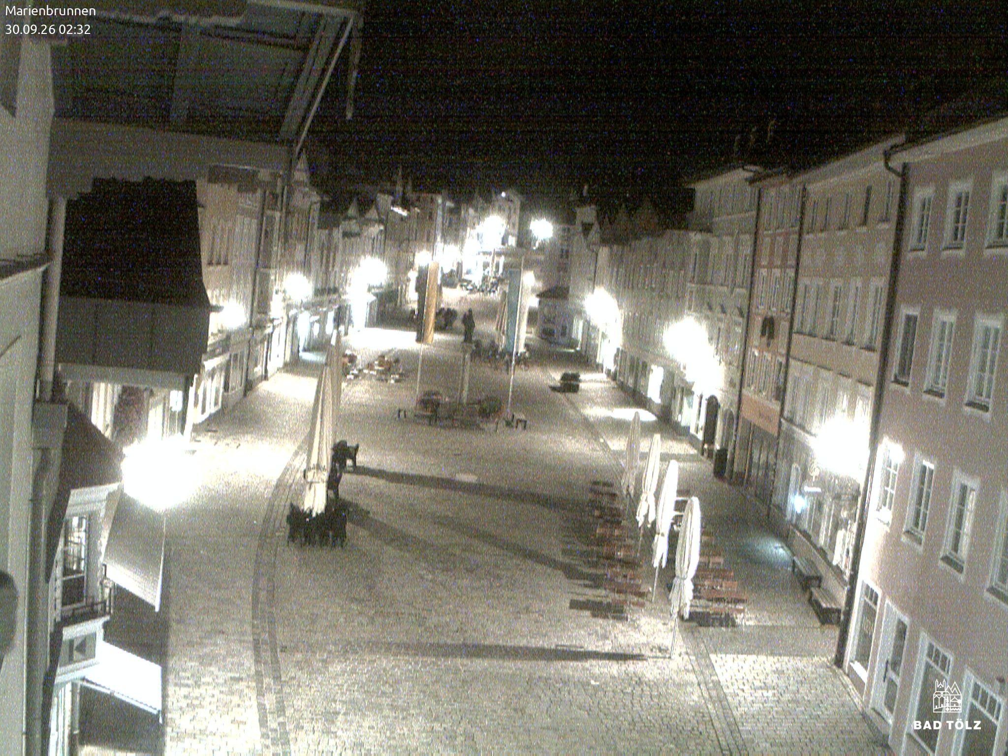 Archiv Foto Webcam Blick auf den Marienbrunnen Bad Tölz