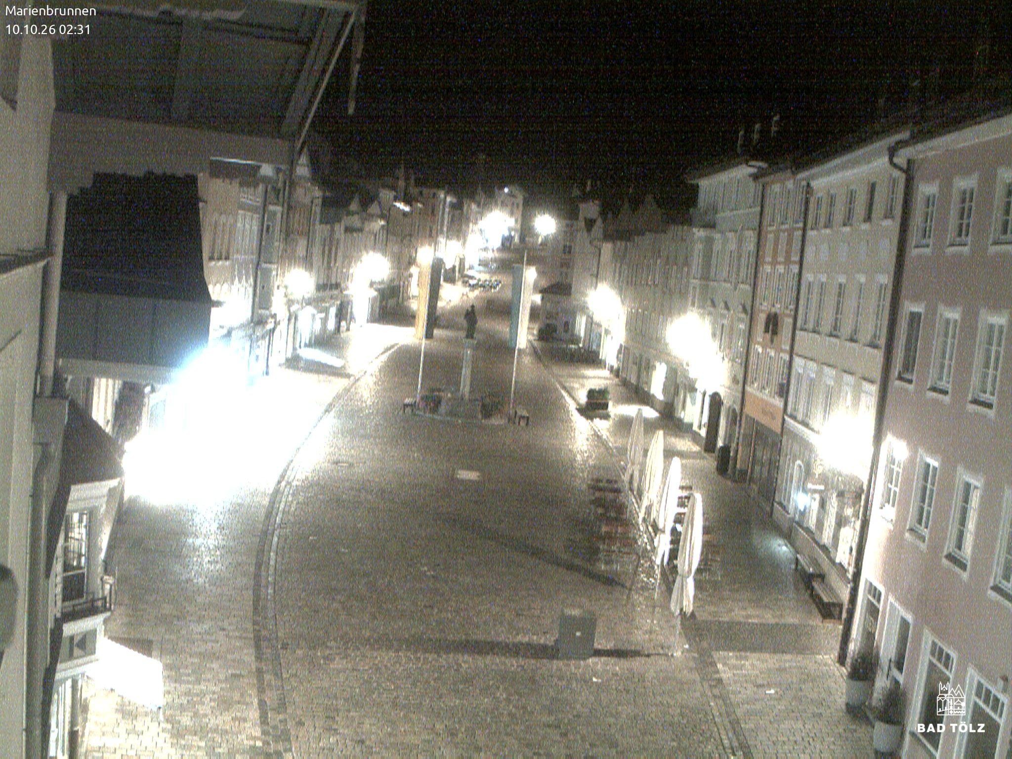 Archiv Foto Webcam Blick auf den Marienbrunnen Bad Tölz