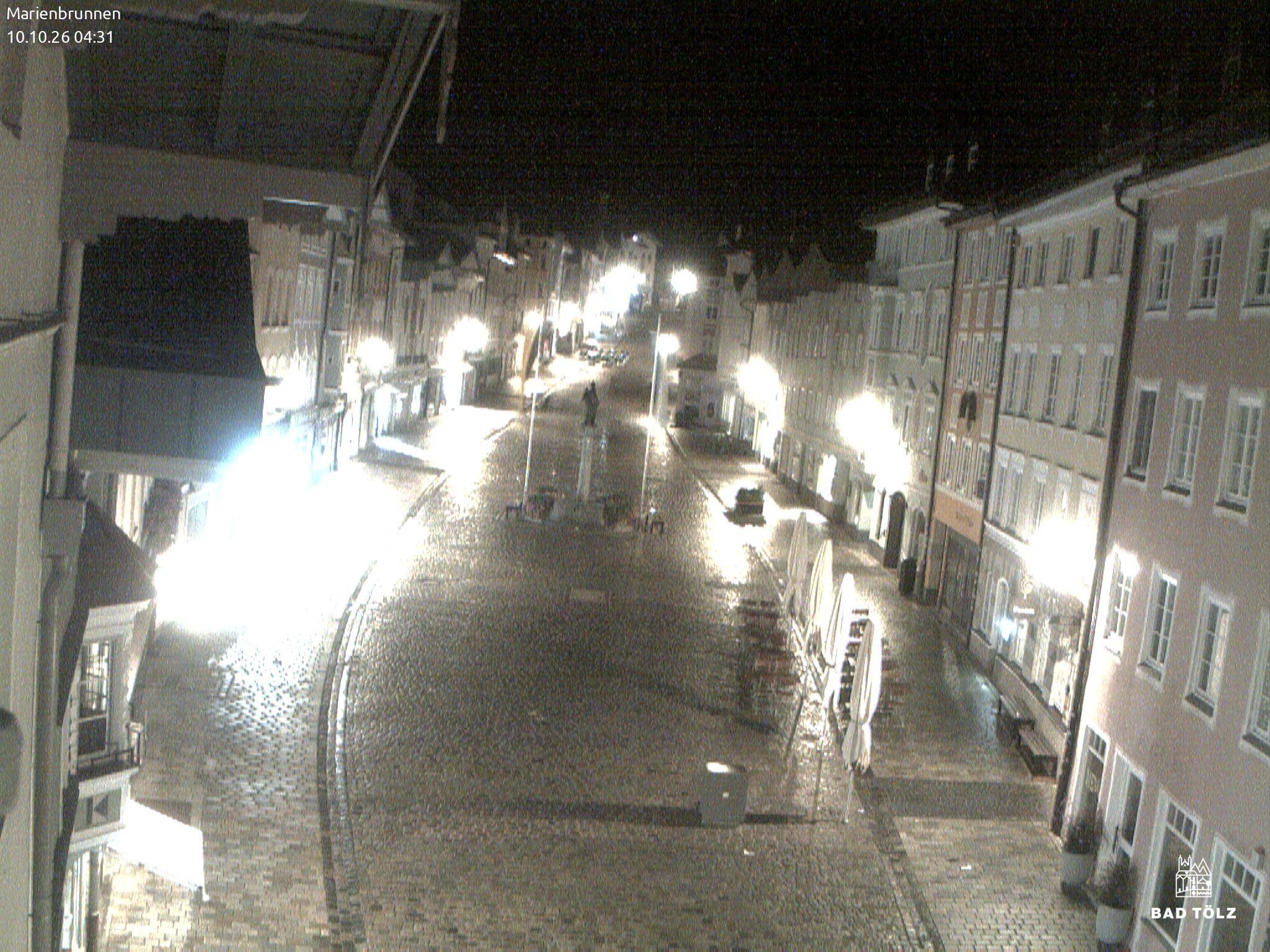 Archiv Foto Webcam Blick auf den Marienbrunnen Bad Tölz