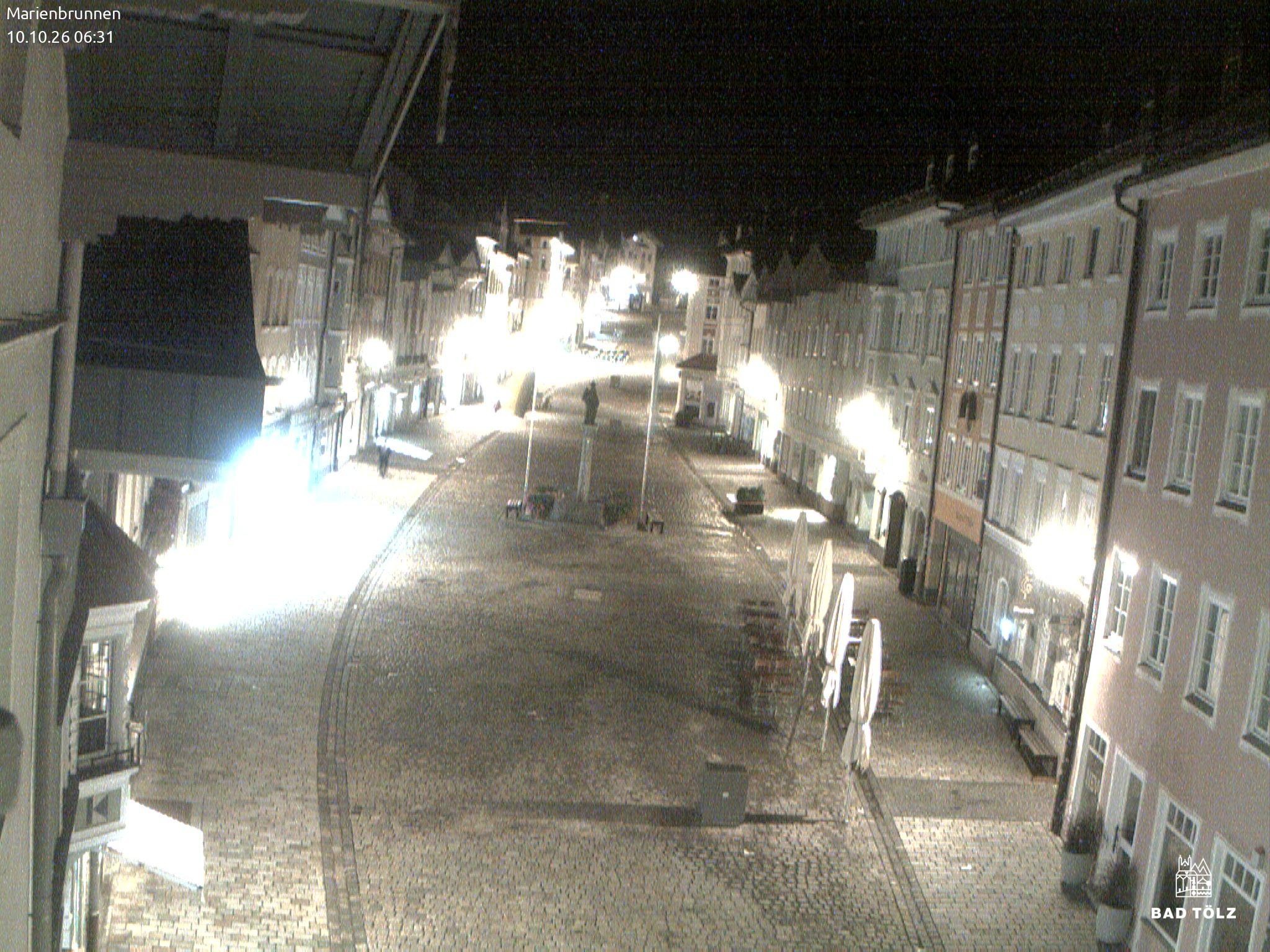 Archiv Foto Webcam Blick auf den Marienbrunnen Bad Tölz