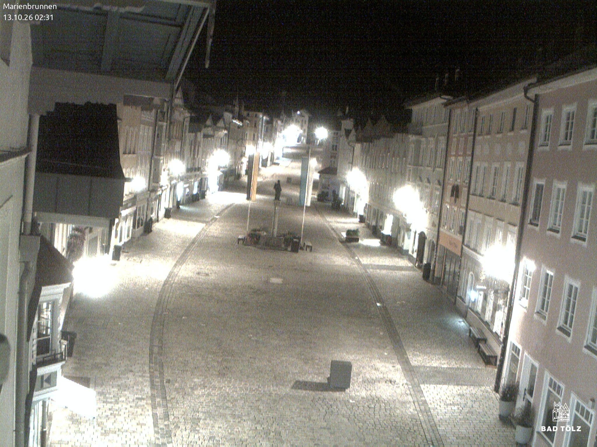 Archiv Foto Webcam Blick auf den Marienbrunnen Bad Tölz