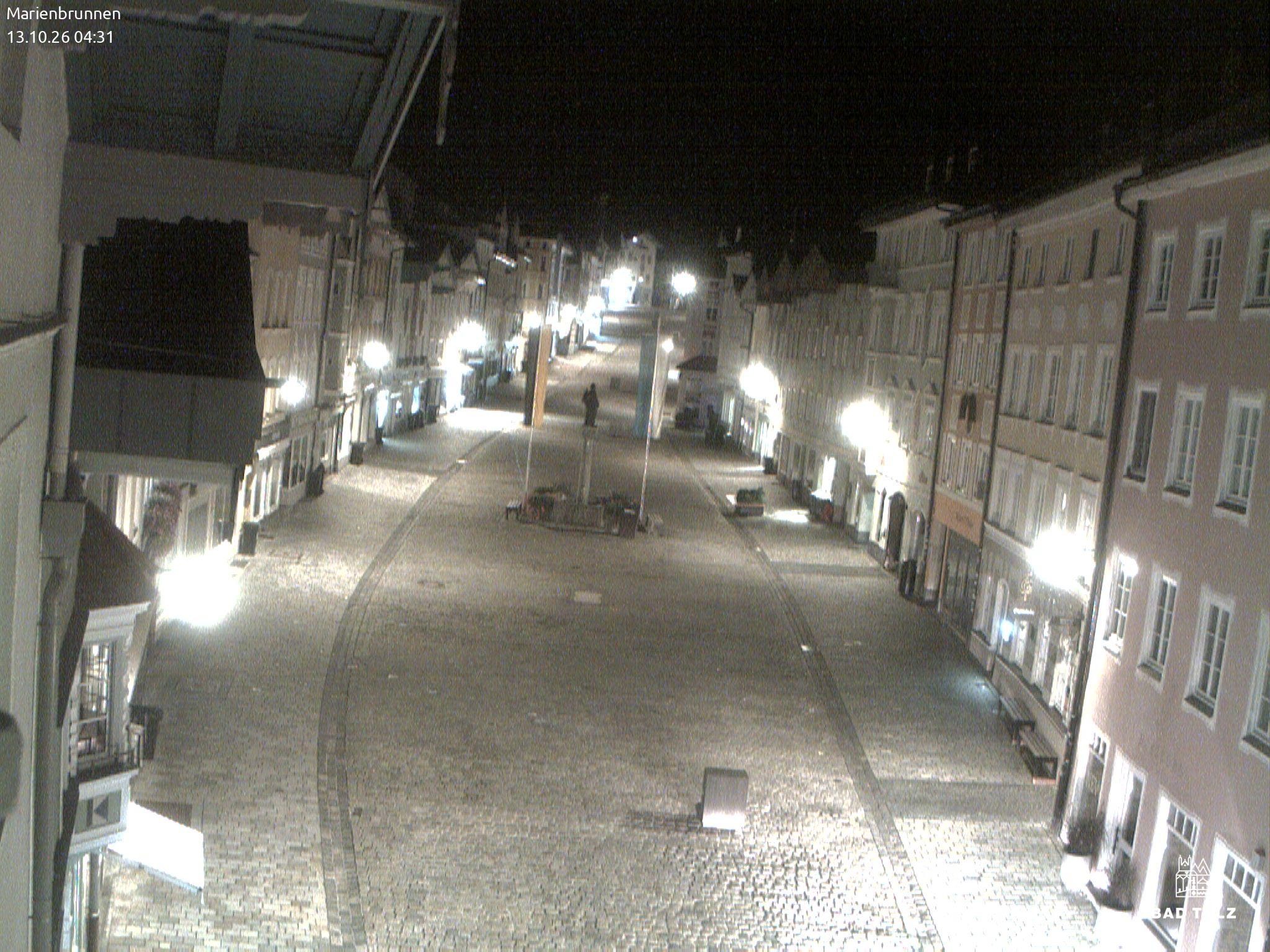 Archiv Foto Webcam Blick auf den Marienbrunnen Bad Tölz