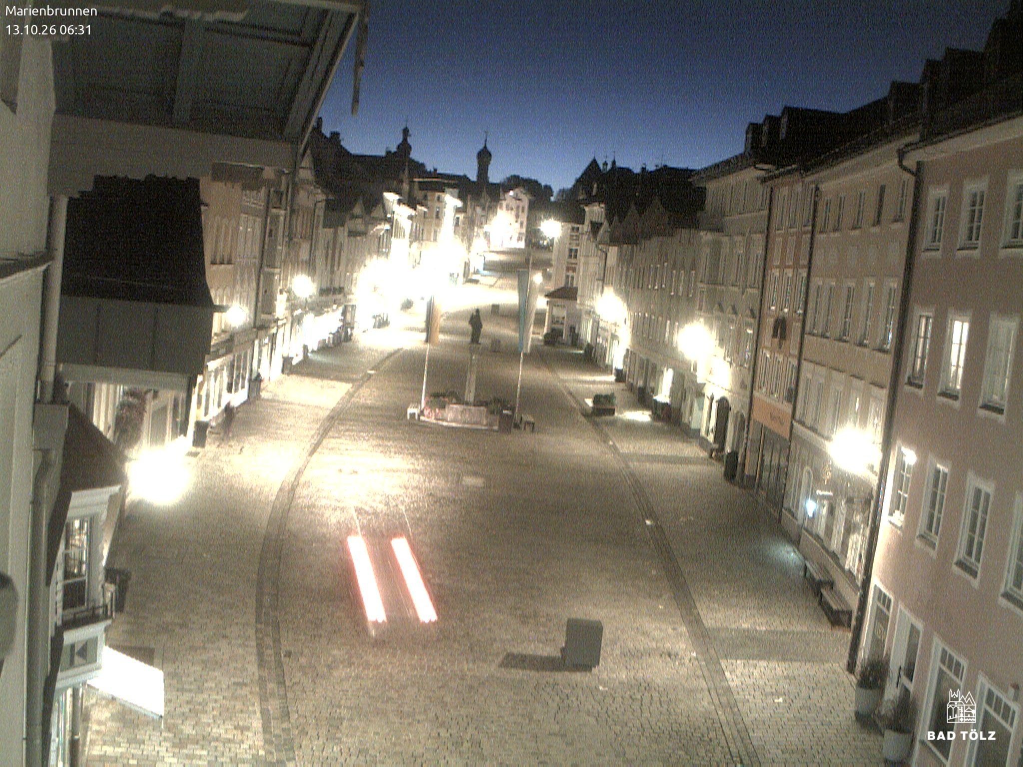 Archiv Foto Webcam Blick auf den Marienbrunnen Bad Tölz