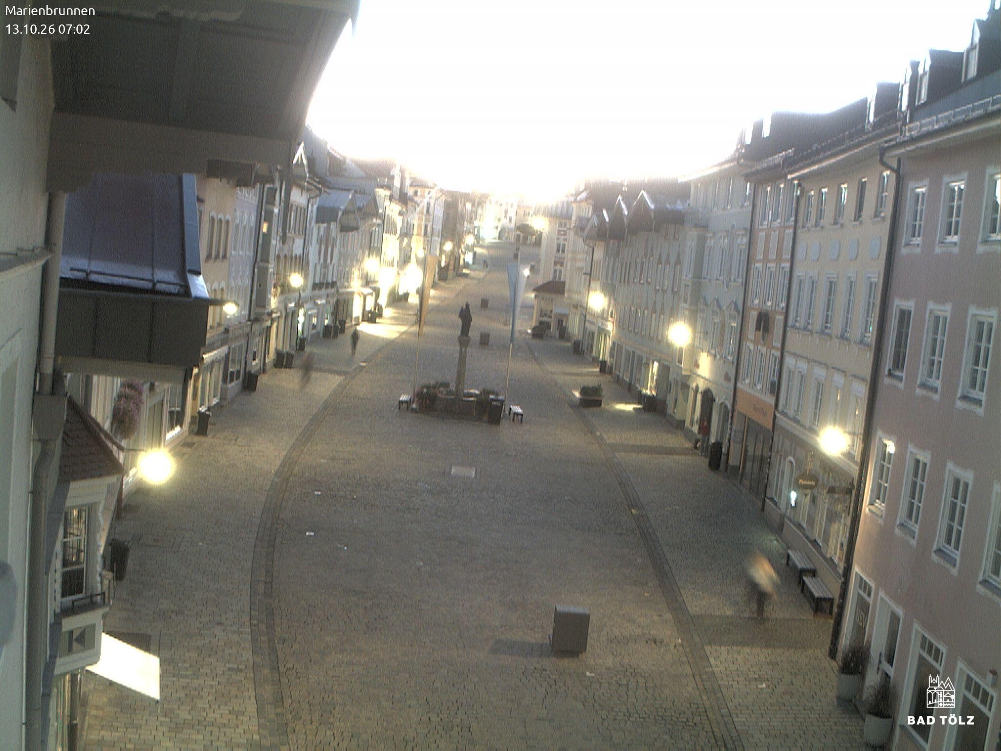 Archiv Foto Webcam Blick auf den Marienbrunnen Bad Tölz