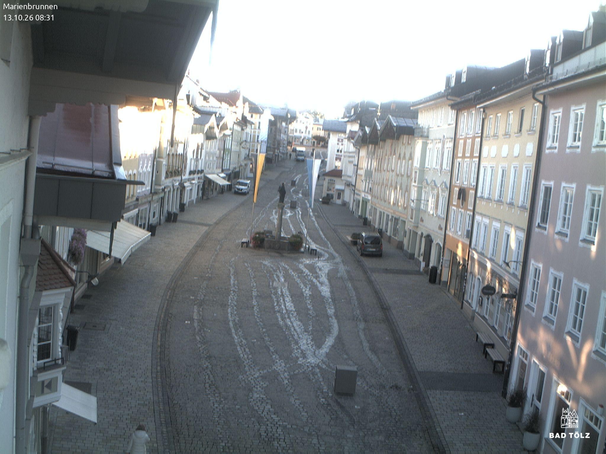 Archiv Foto Webcam Blick auf den Marienbrunnen Bad Tölz