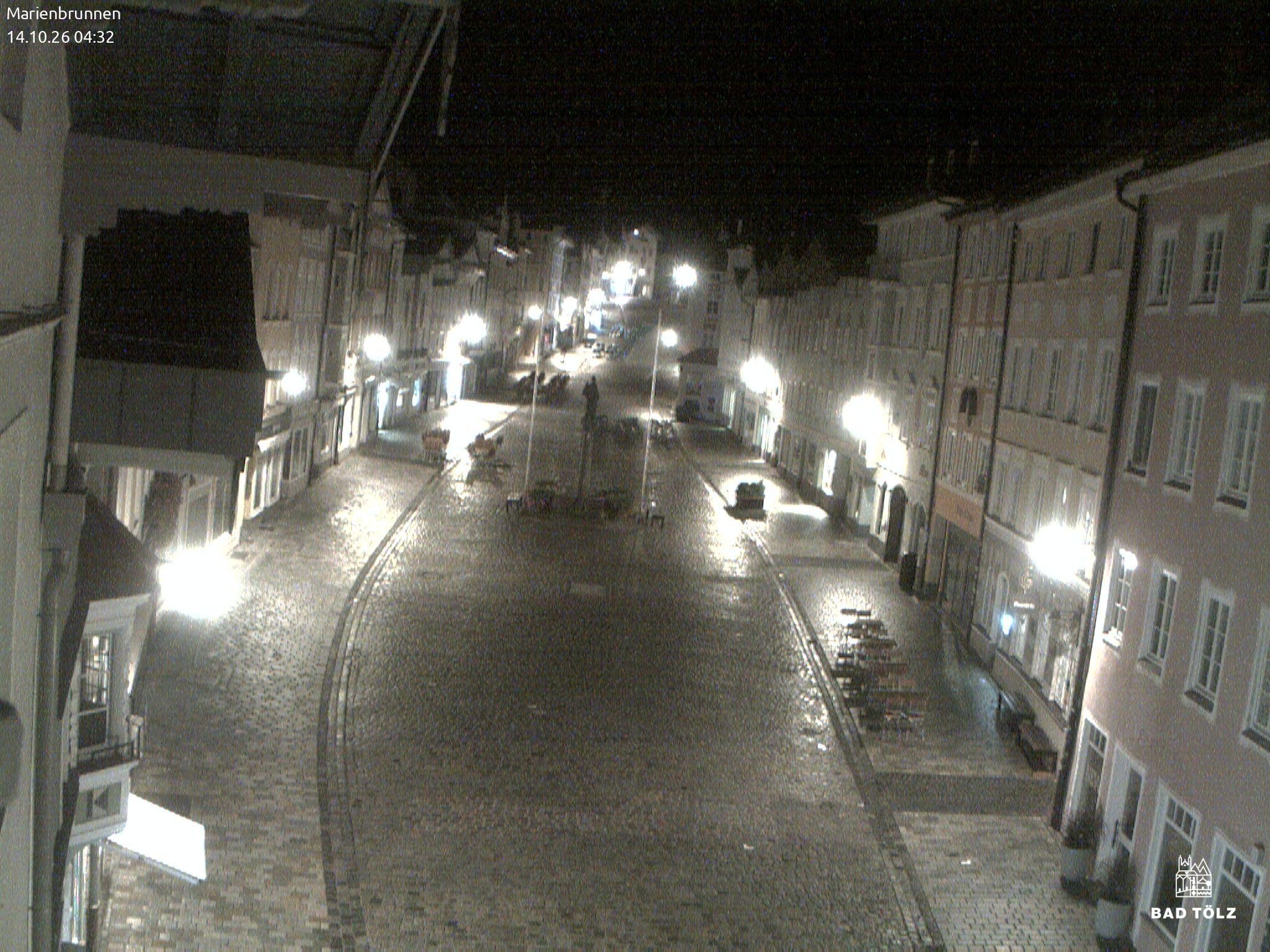 Archiv Foto Webcam Blick auf den Marienbrunnen Bad Tölz