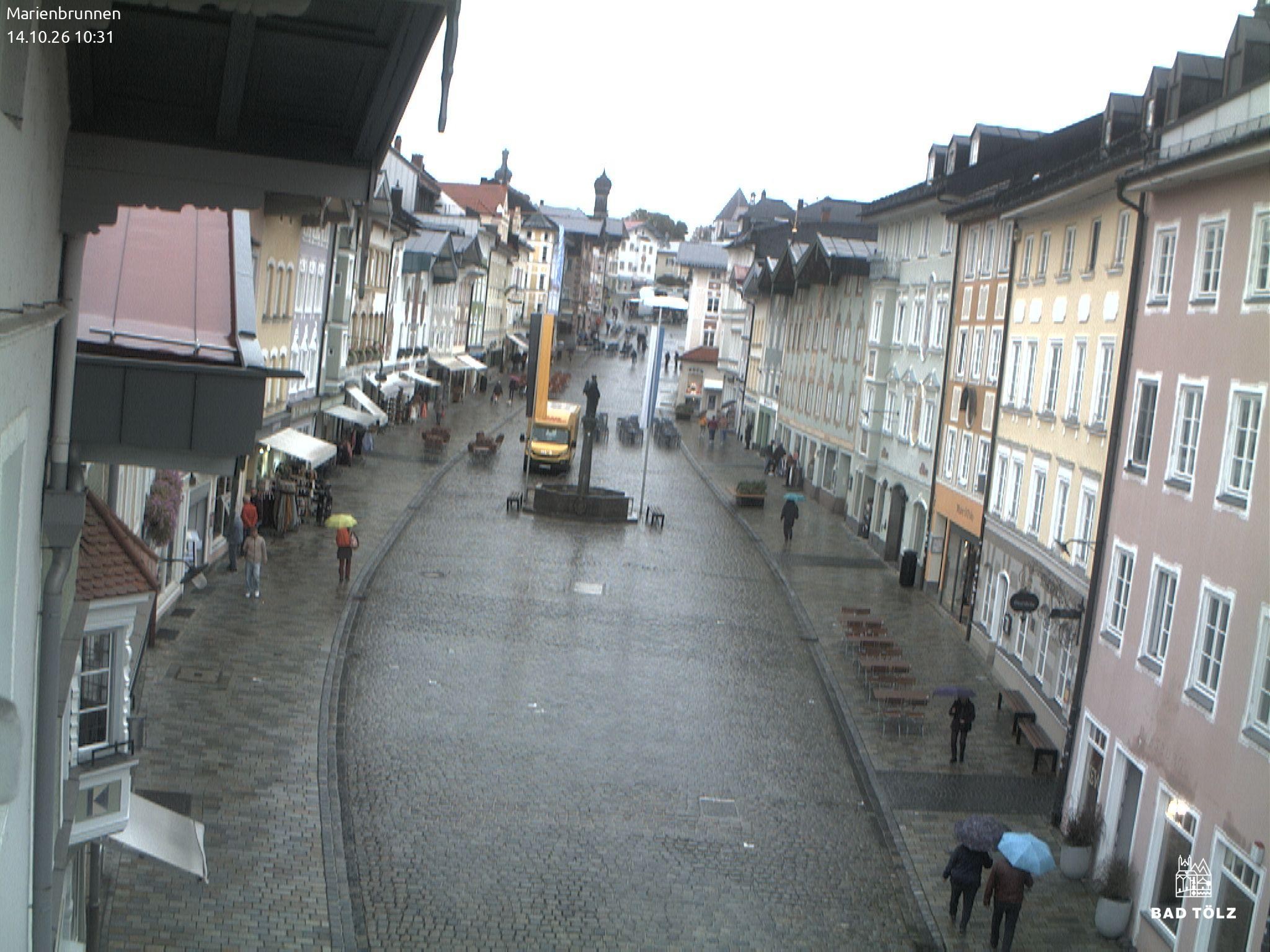 Archived image Webcam Marienbrunnen - Bad Tölz