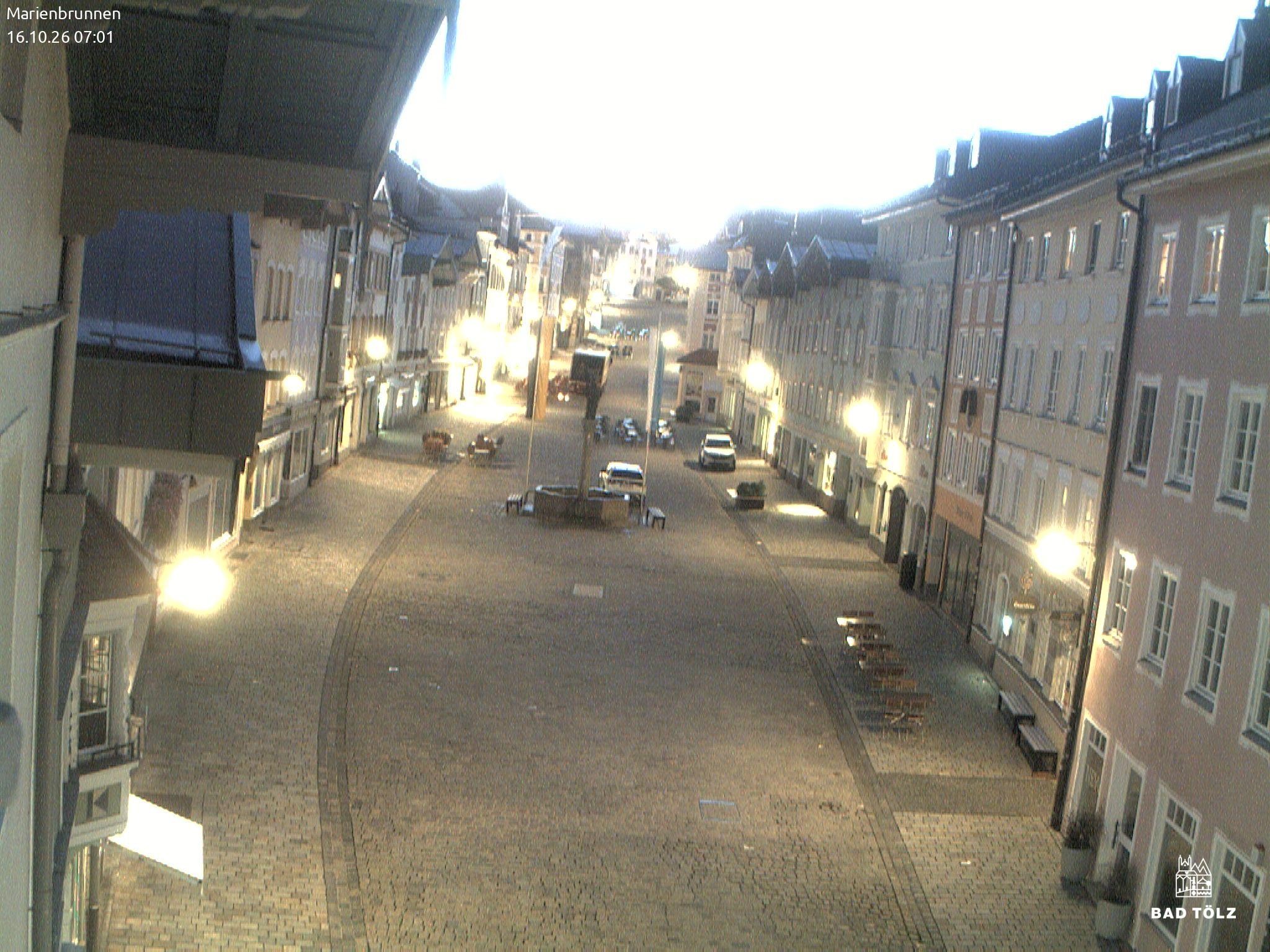 Archived image Webcam Marienbrunnen - Bad Tölz