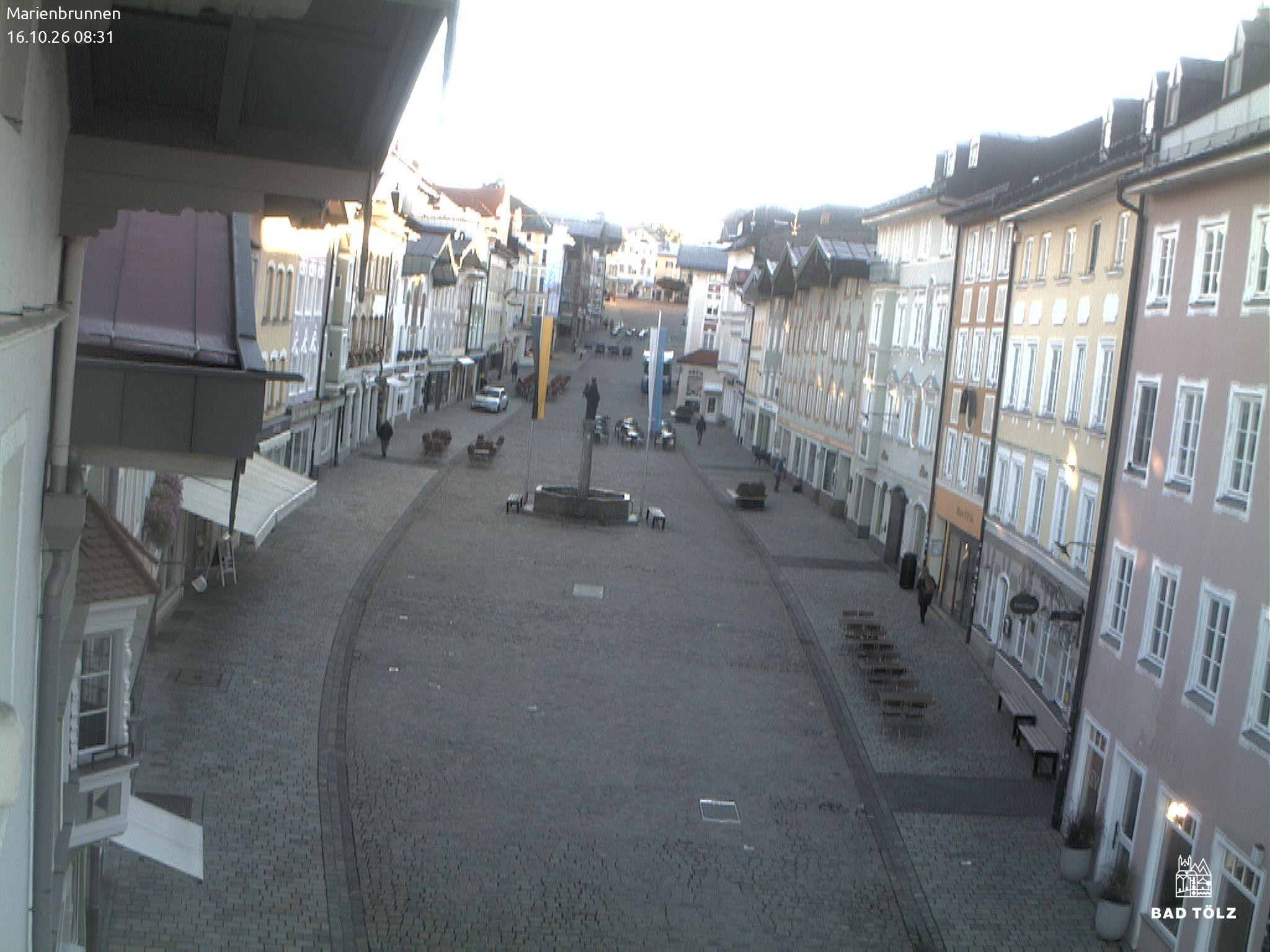 Archived image Webcam Marienbrunnen - Bad Tölz
