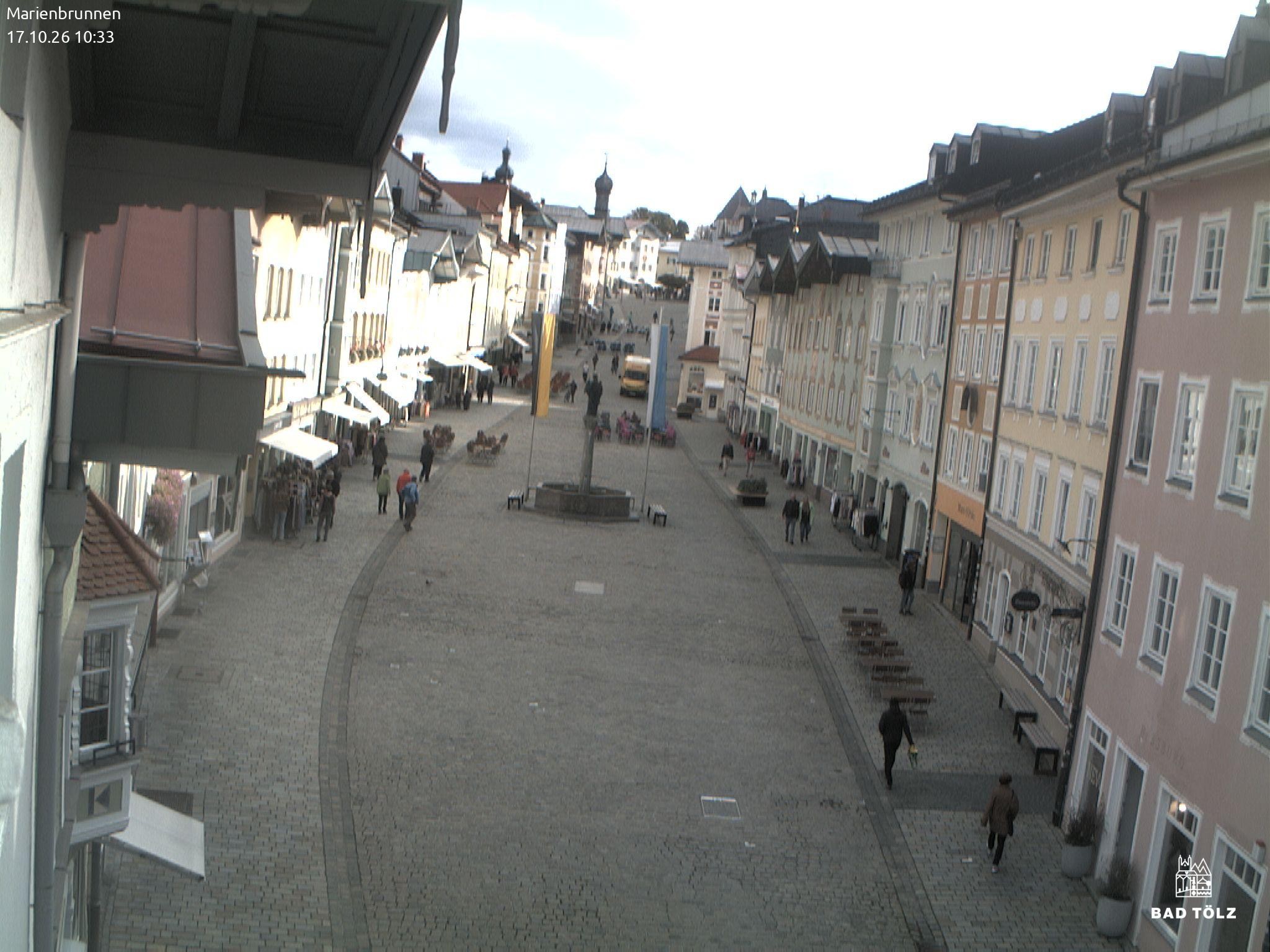 Archived image Webcam Marienbrunnen - Bad Tölz