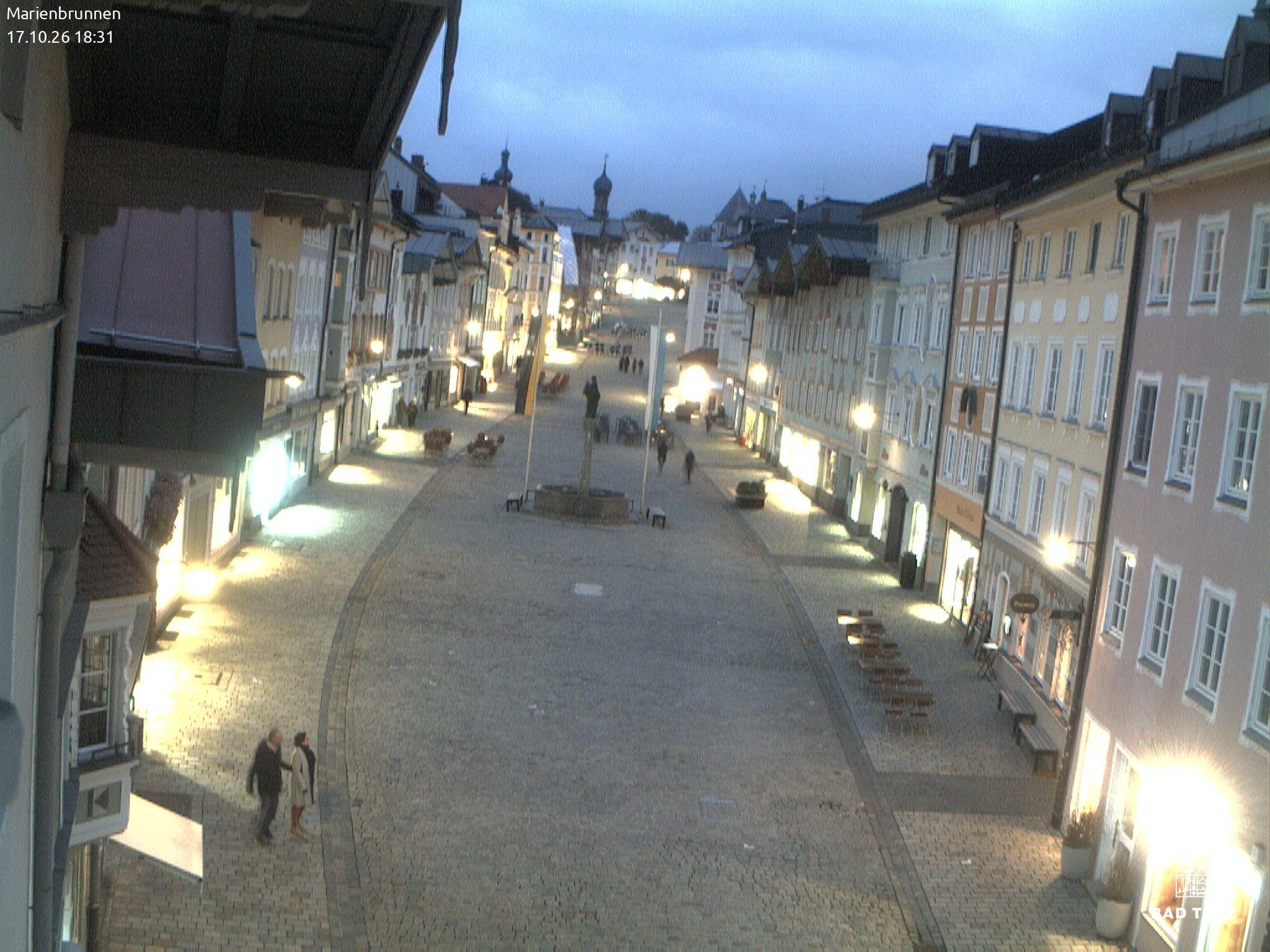 Archiv Foto Webcam Blick auf den Marienbrunnen Bad Tölz
