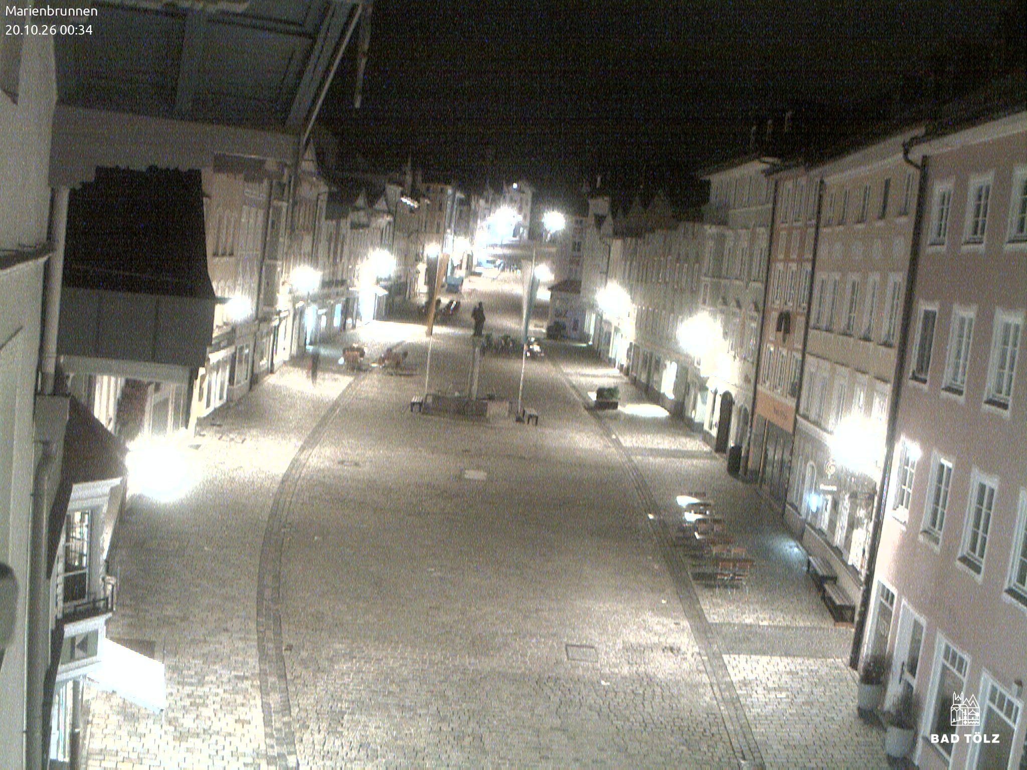 Archiv Foto Webcam Blick auf den Marienbrunnen Bad Tölz