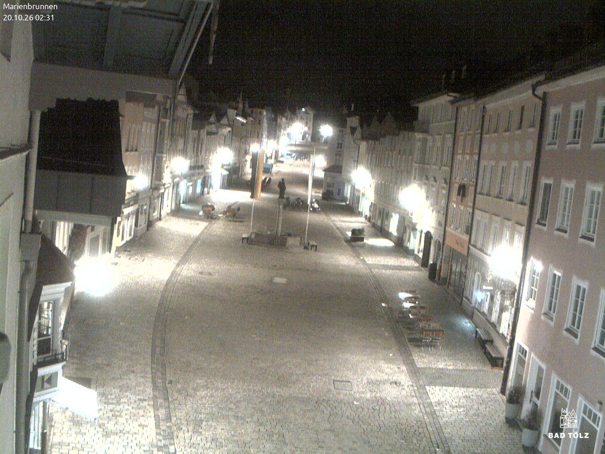 Archiv Foto Webcam Blick auf den Marienbrunnen Bad Tölz