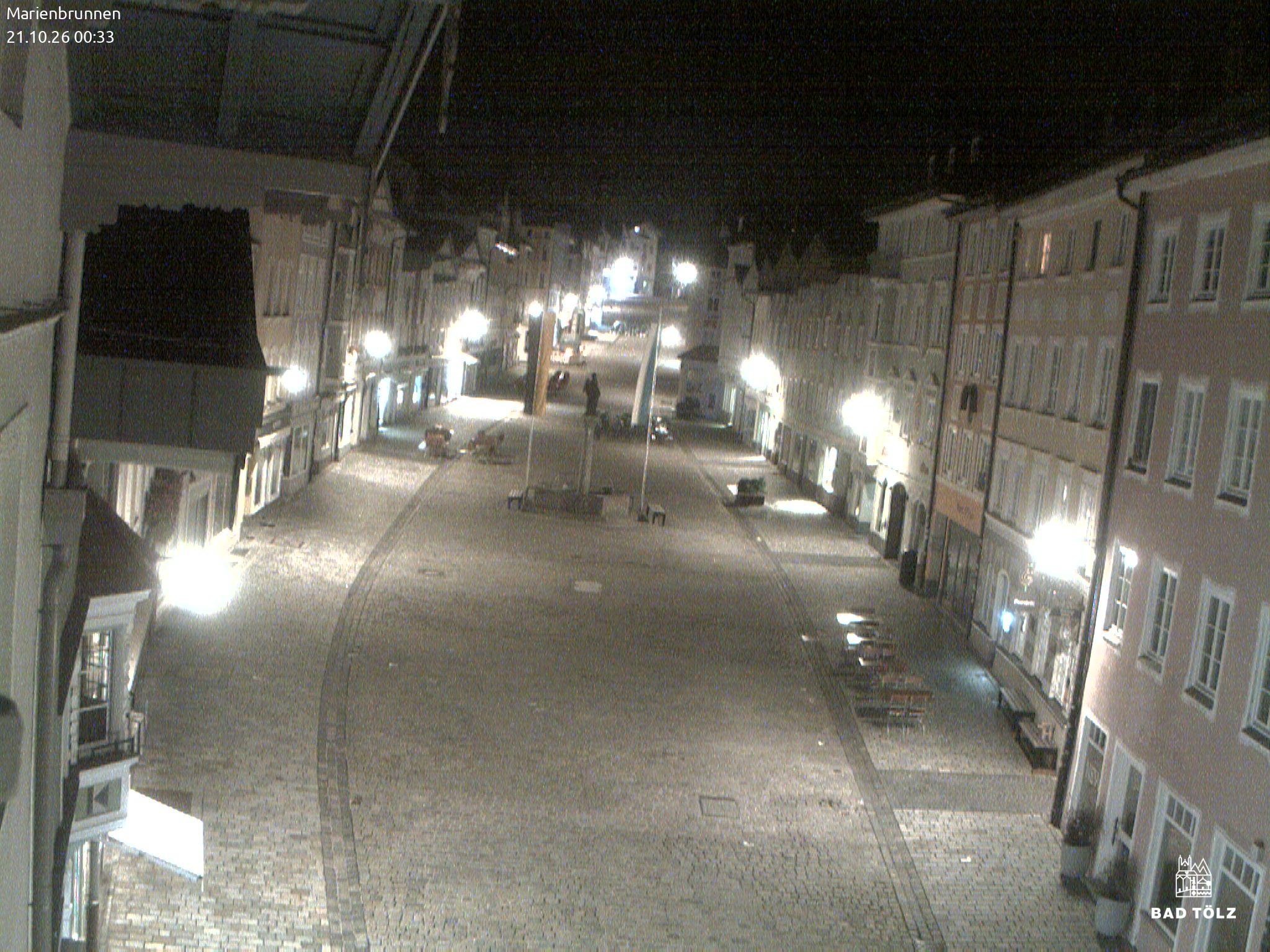 Archiv Foto Webcam Blick auf den Marienbrunnen Bad Tölz