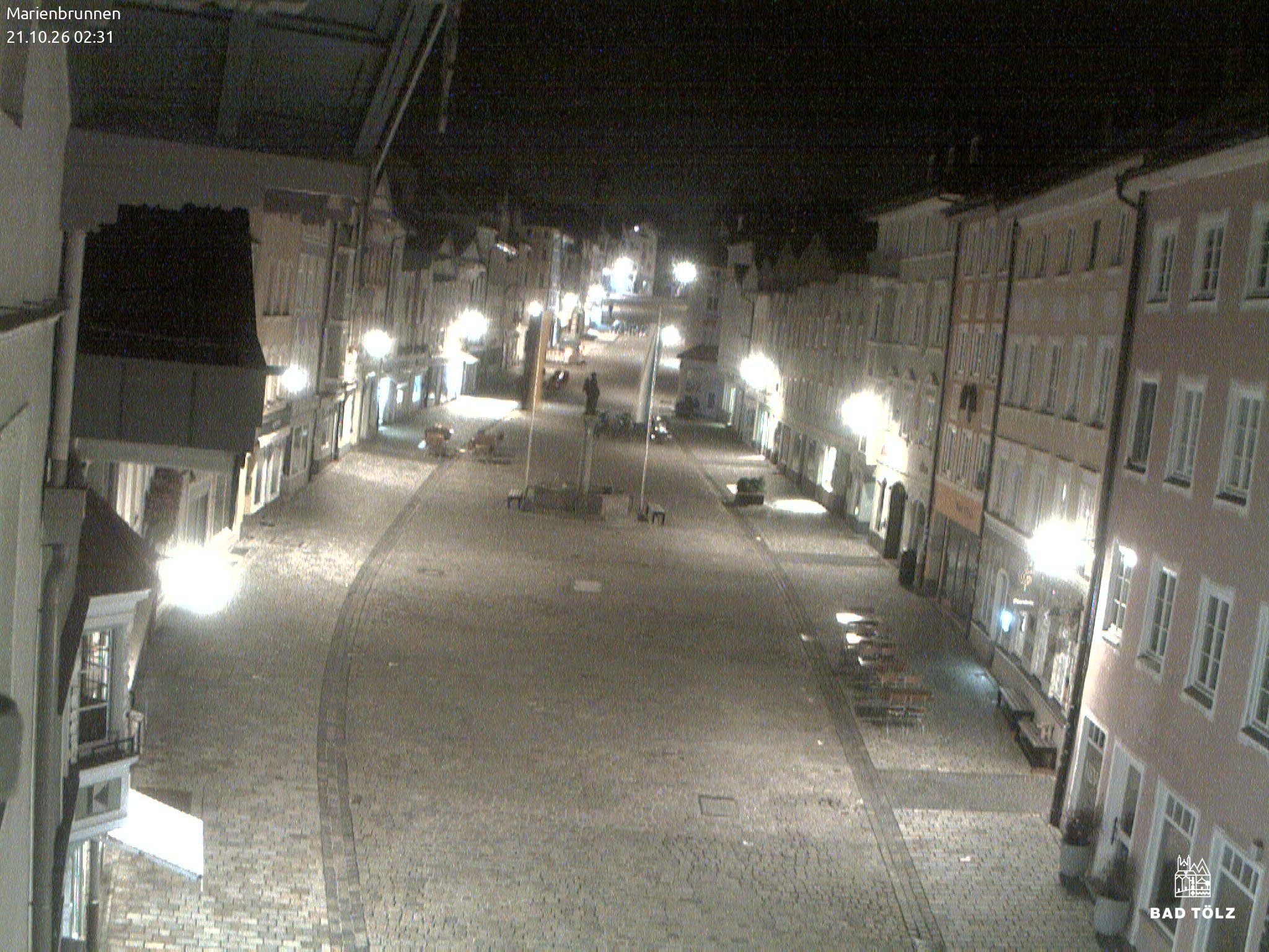 Archiv Foto Webcam Blick auf den Marienbrunnen Bad Tölz