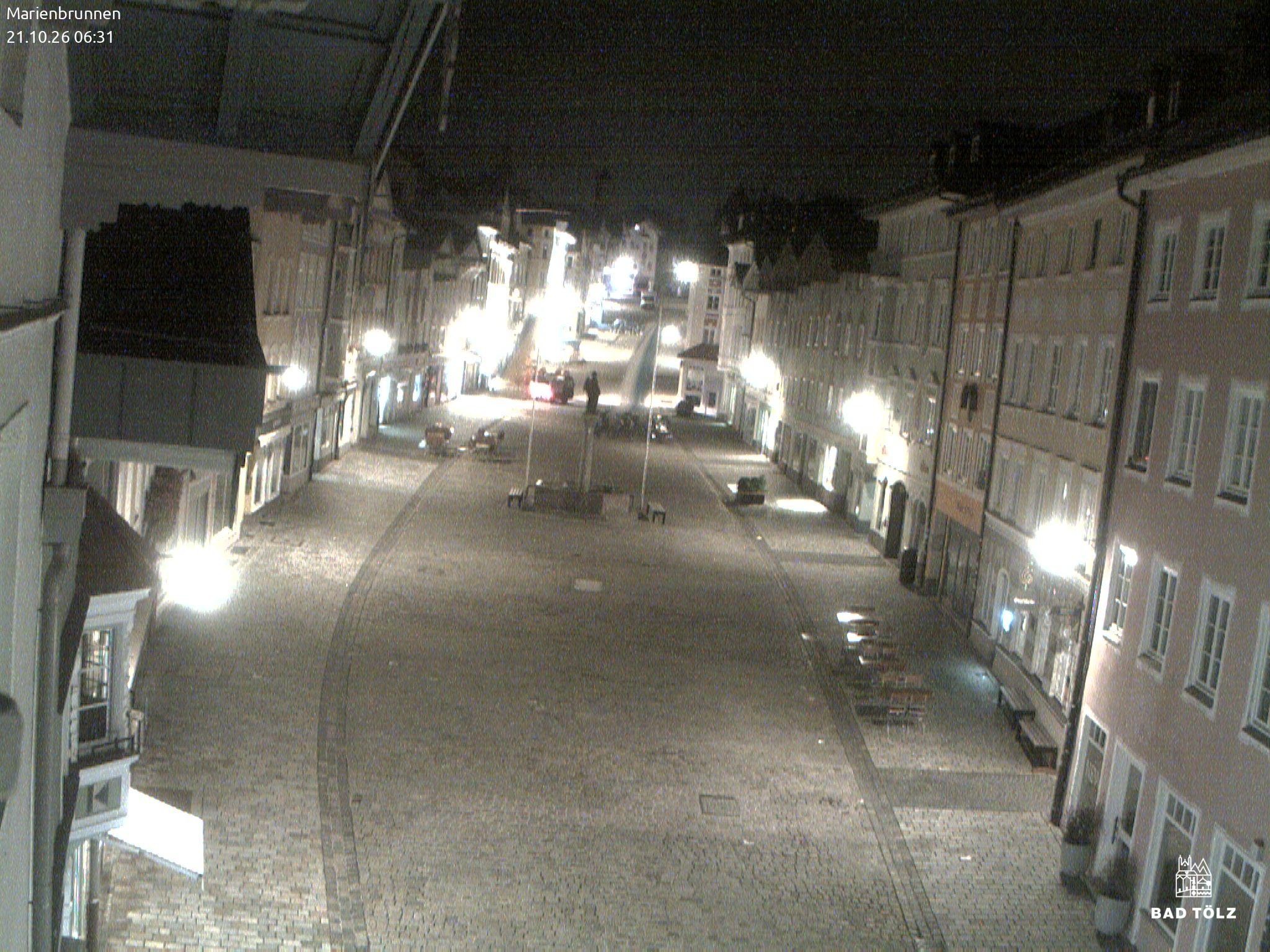 Archiv Foto Webcam Blick auf den Marienbrunnen Bad Tölz