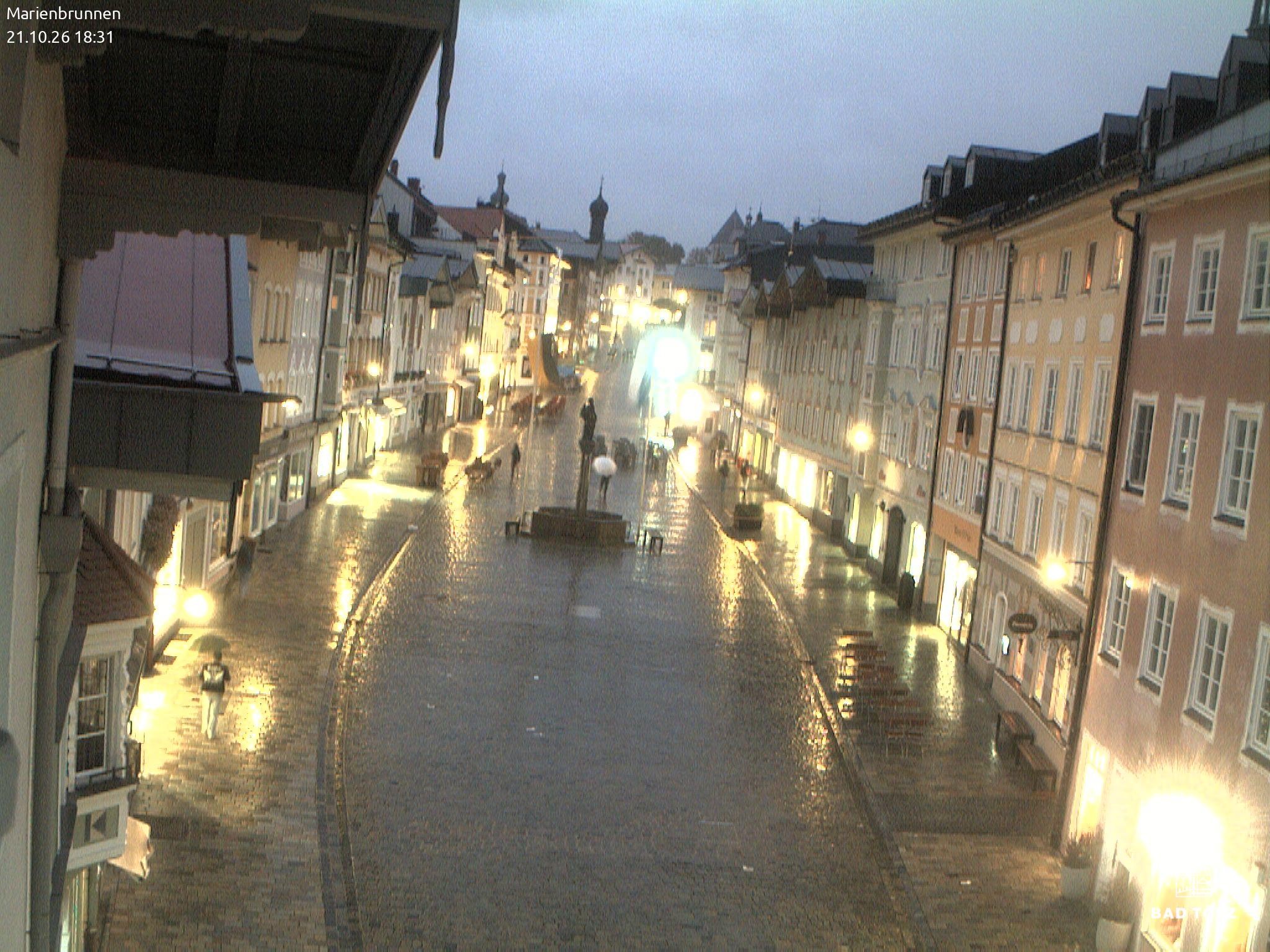 Archiv Foto Webcam Blick auf den Marienbrunnen Bad Tölz