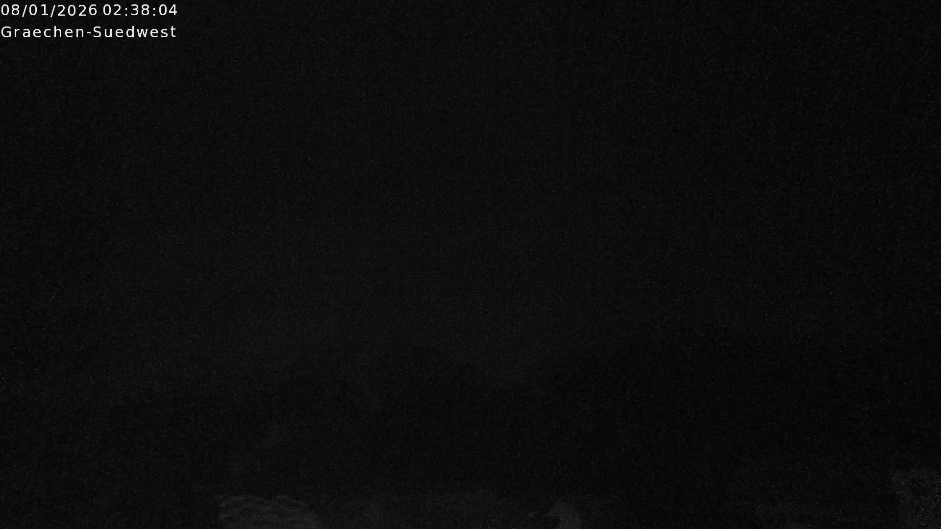 Archiv Foto Webcam Grächen - Blick nach Süd-West