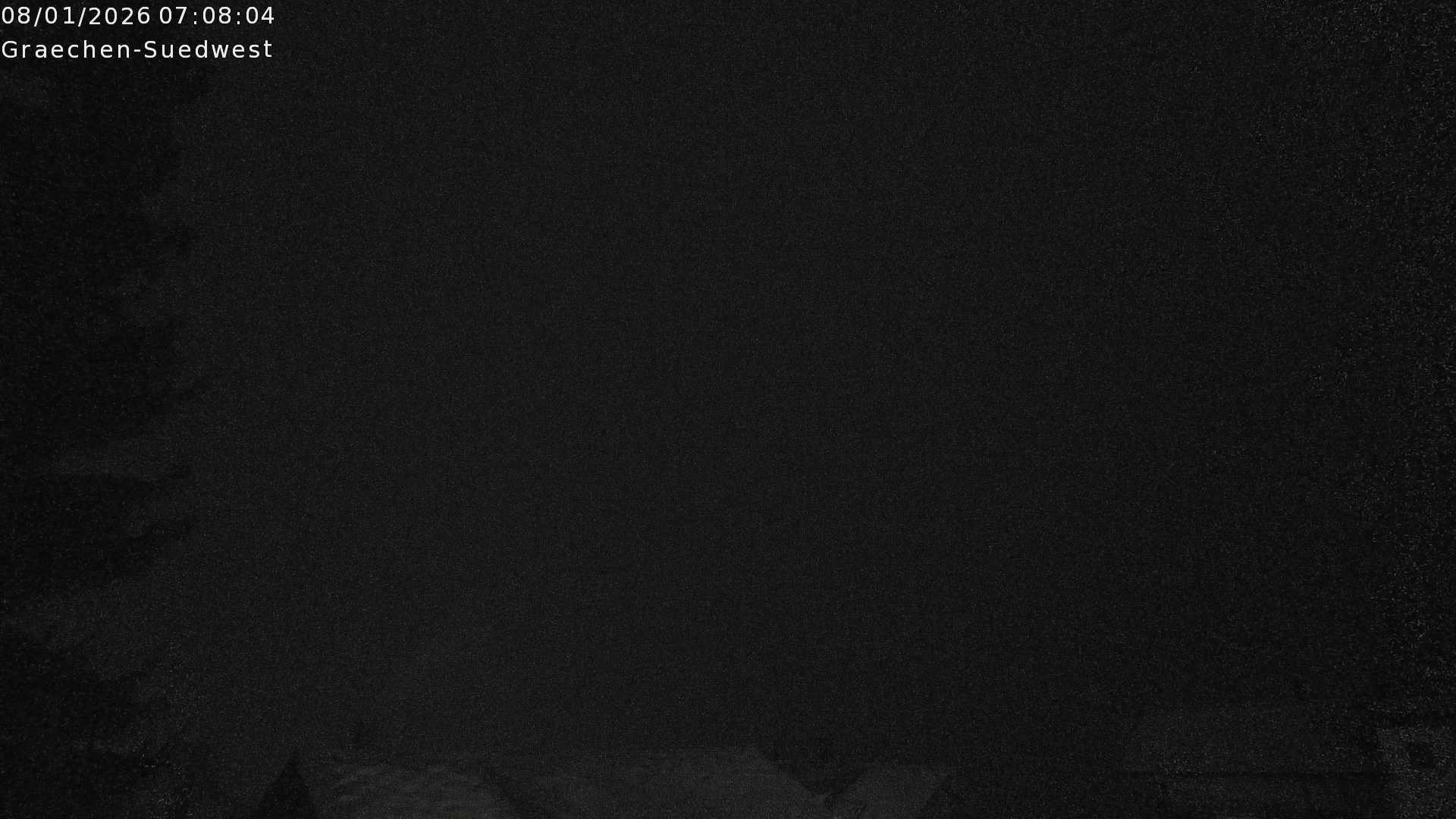 Archiv Foto Webcam Grächen - Blick nach Süd-West