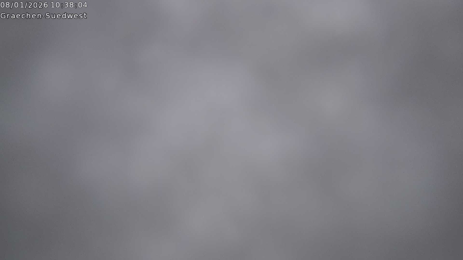 Archiv Foto Webcam Grächen - Blick nach Süd-West