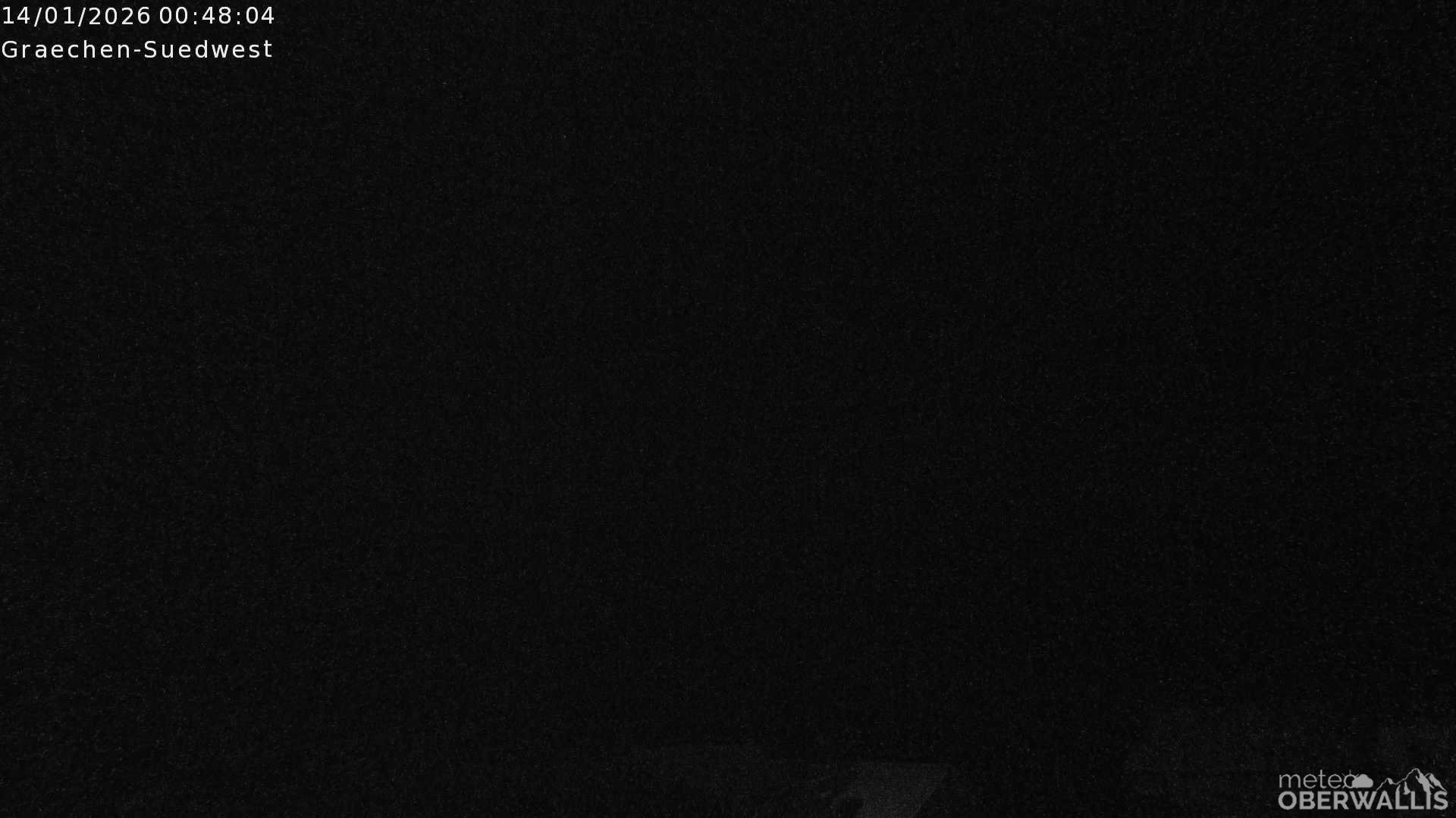 Archiv Foto Webcam Grächen - Blick nach Süd-West