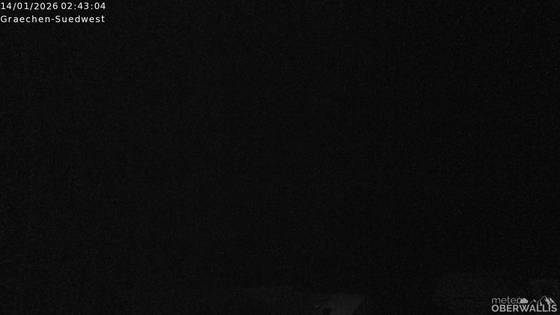 Archiv Foto Webcam Grächen - Blick nach Süd-West