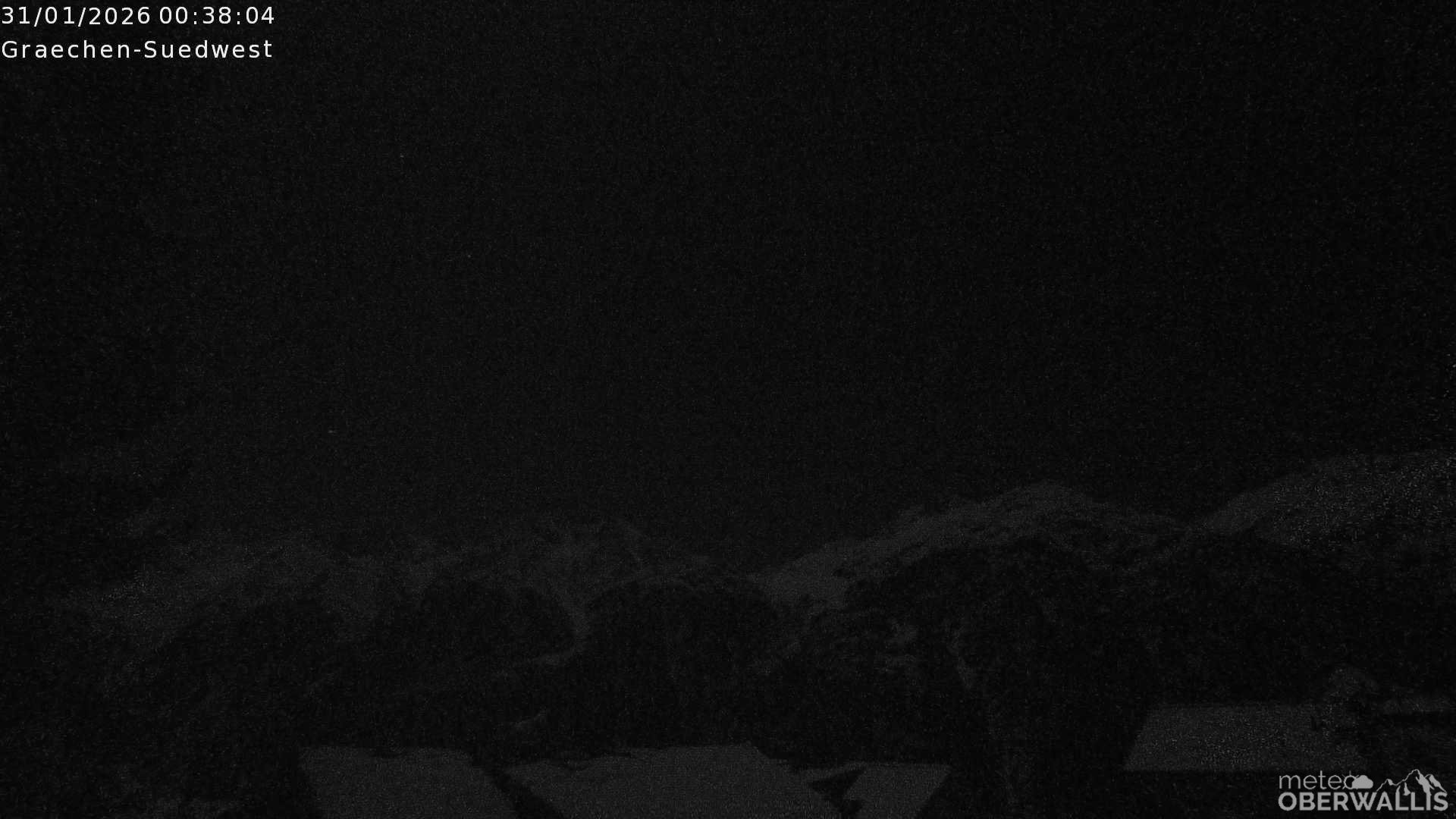 Archiv Foto Webcam Grächen - Blick nach Süd-West