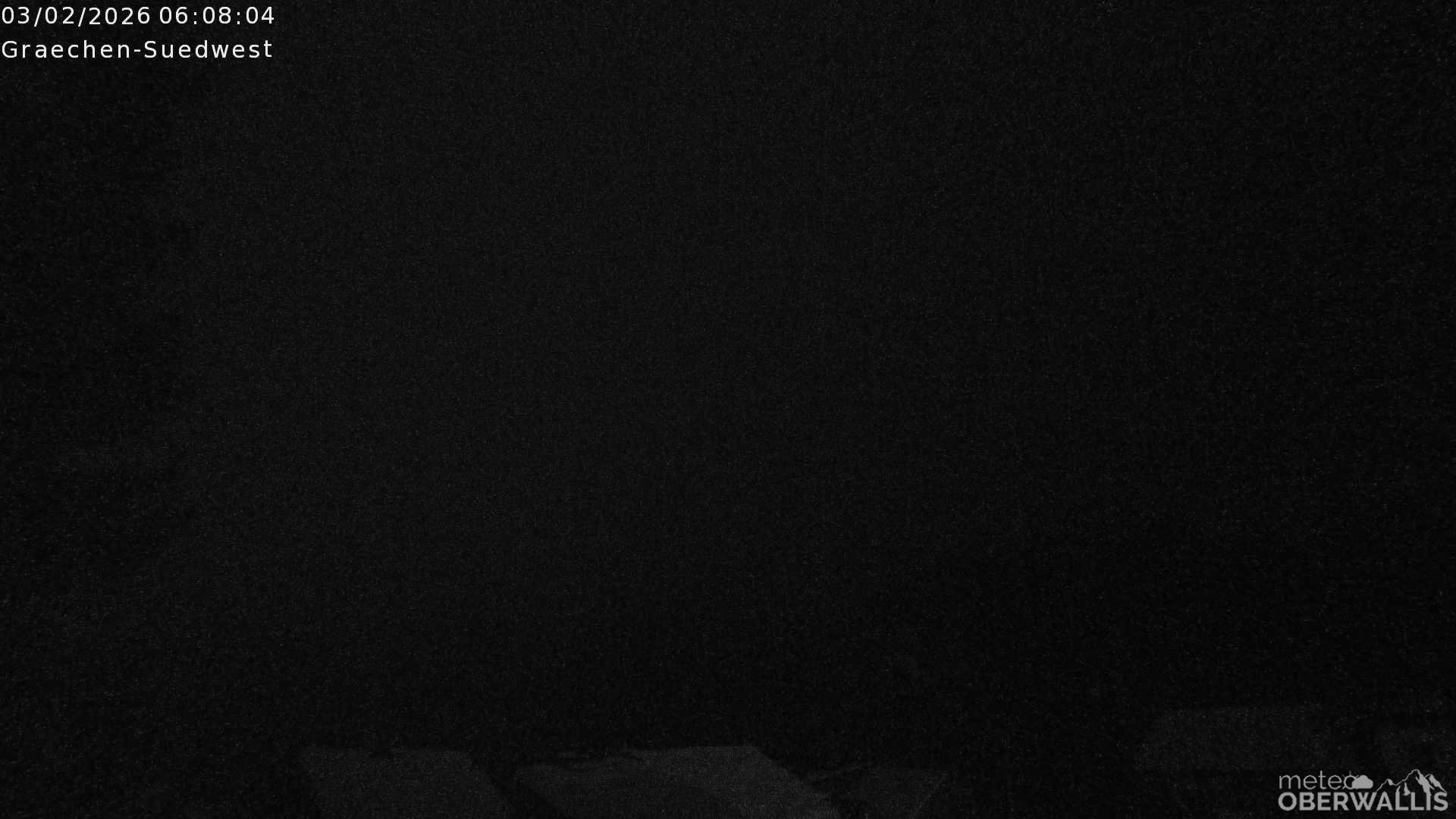 Archiv Foto Webcam Grächen - Blick nach Süd-West