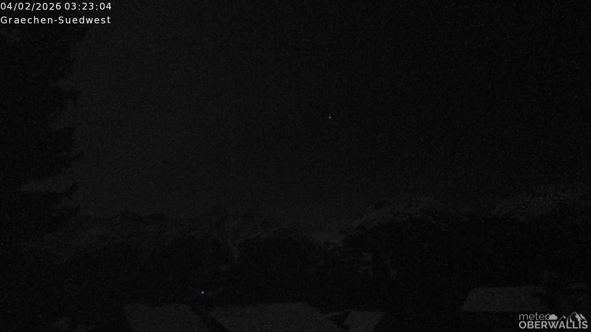 Archiv Foto Webcam Grächen - Blick nach Süd-West