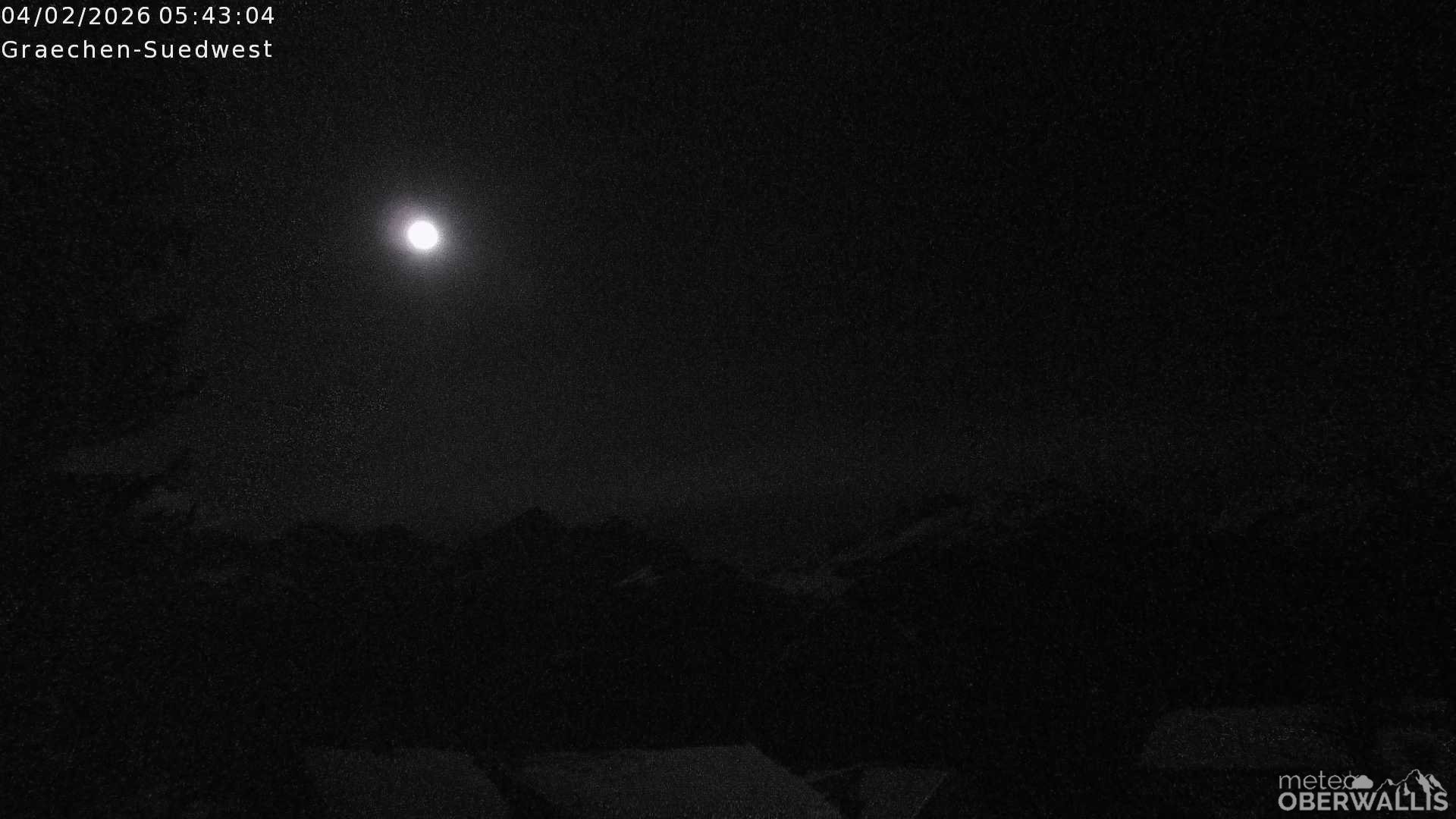 Archiv Foto Webcam Grächen - Blick nach Süd-West